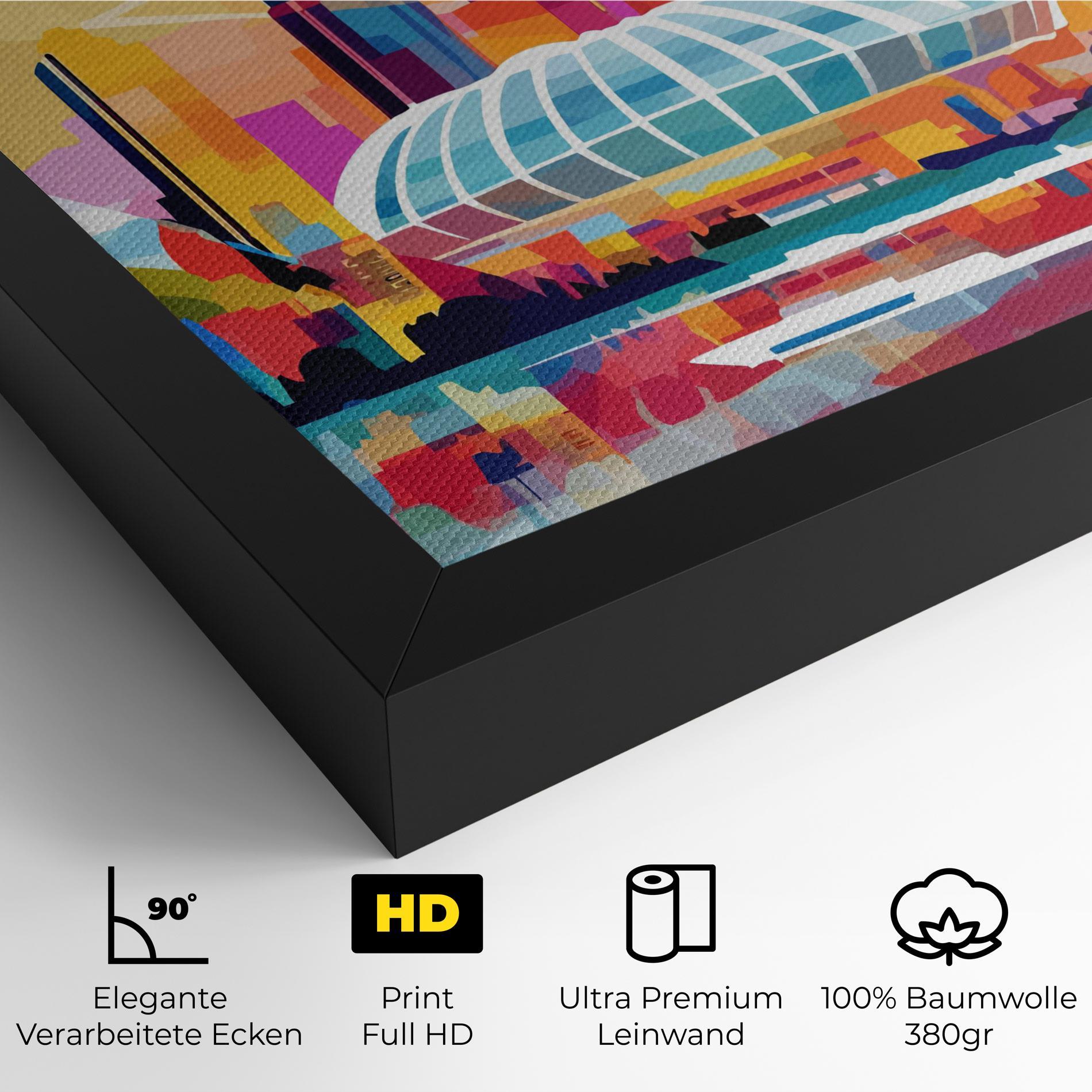 Leinwandbild Olympic Stadium Color mockup 4