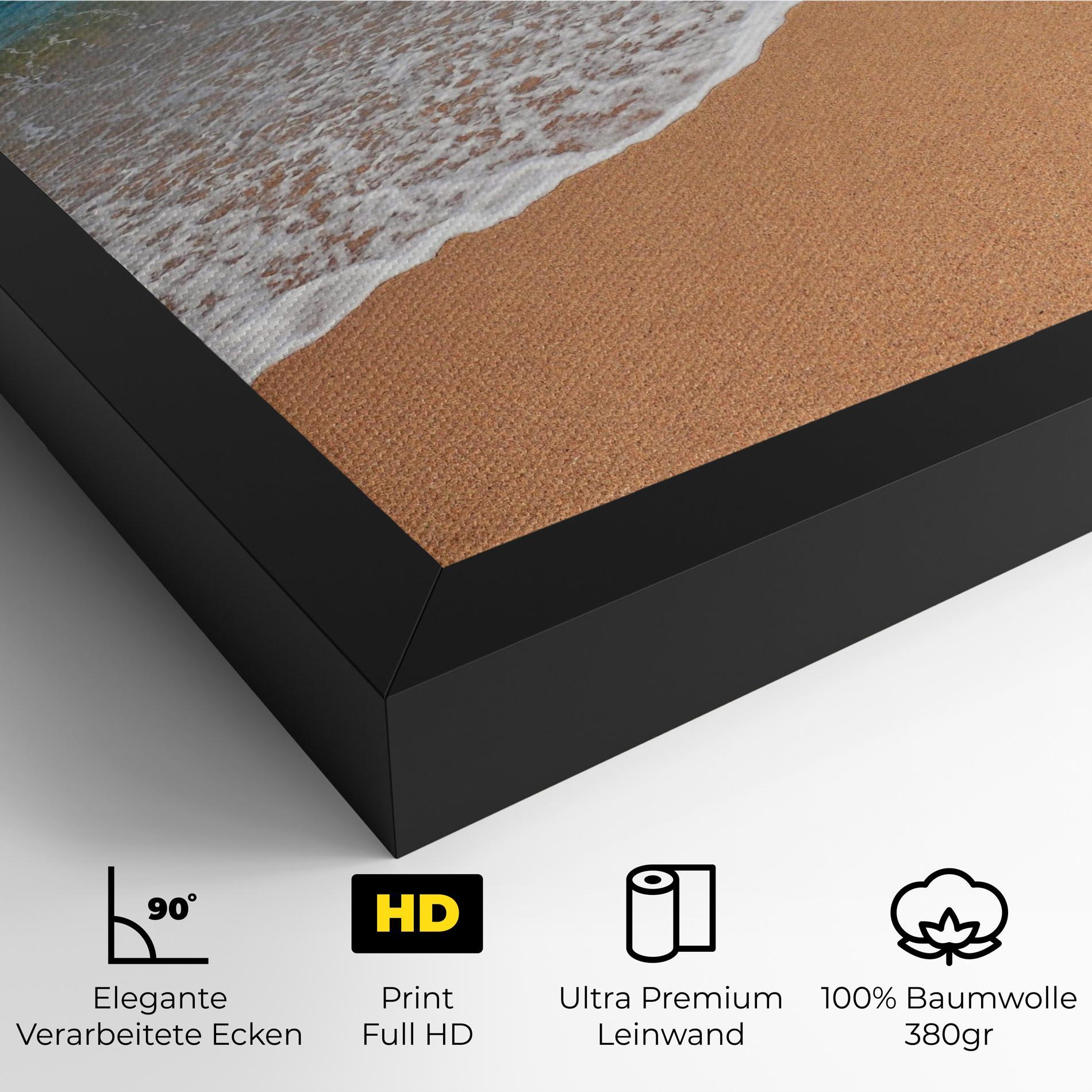 Leinwandbild Pristine Beach mockup 4