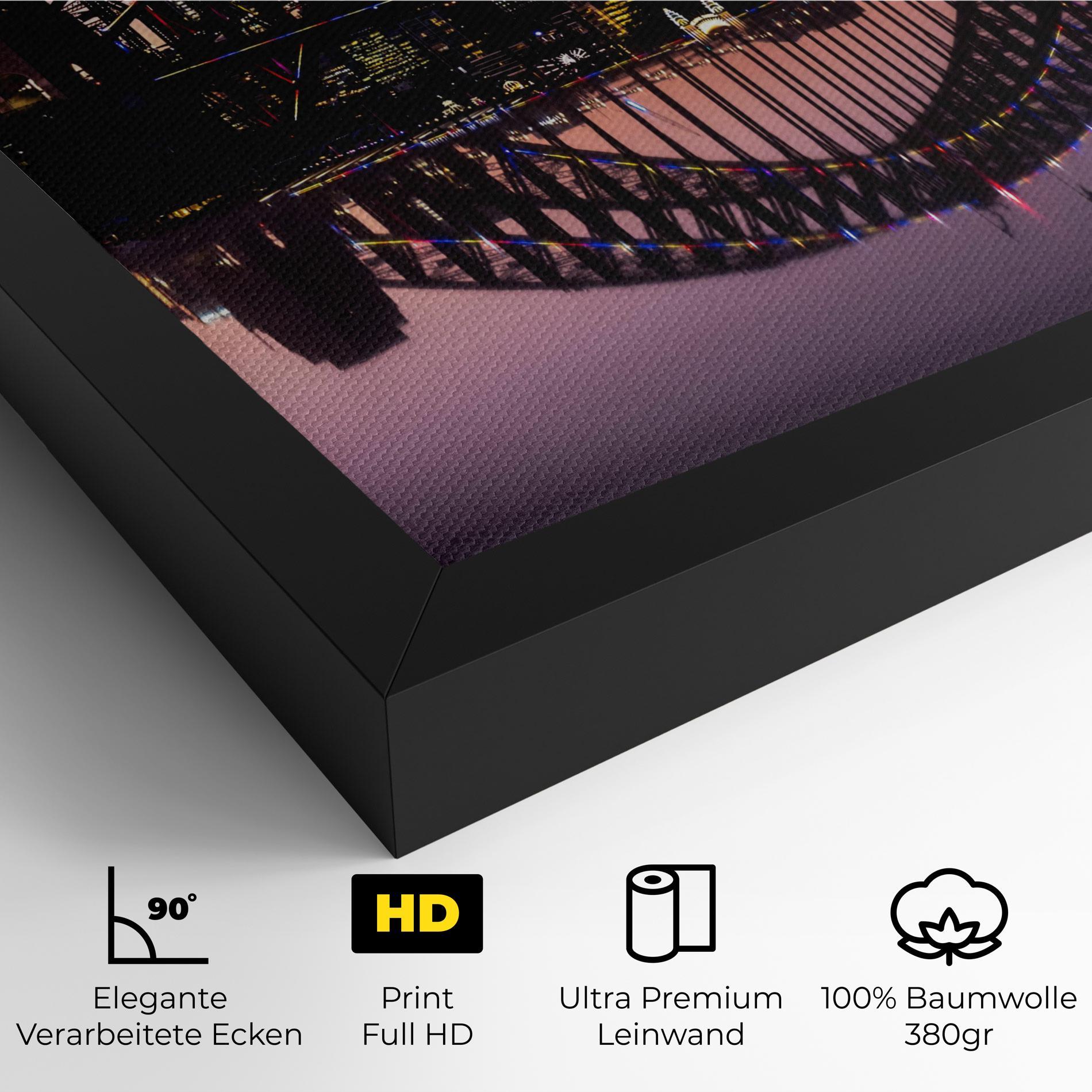 Leinwandbild Purple Night Sydney mockup 4