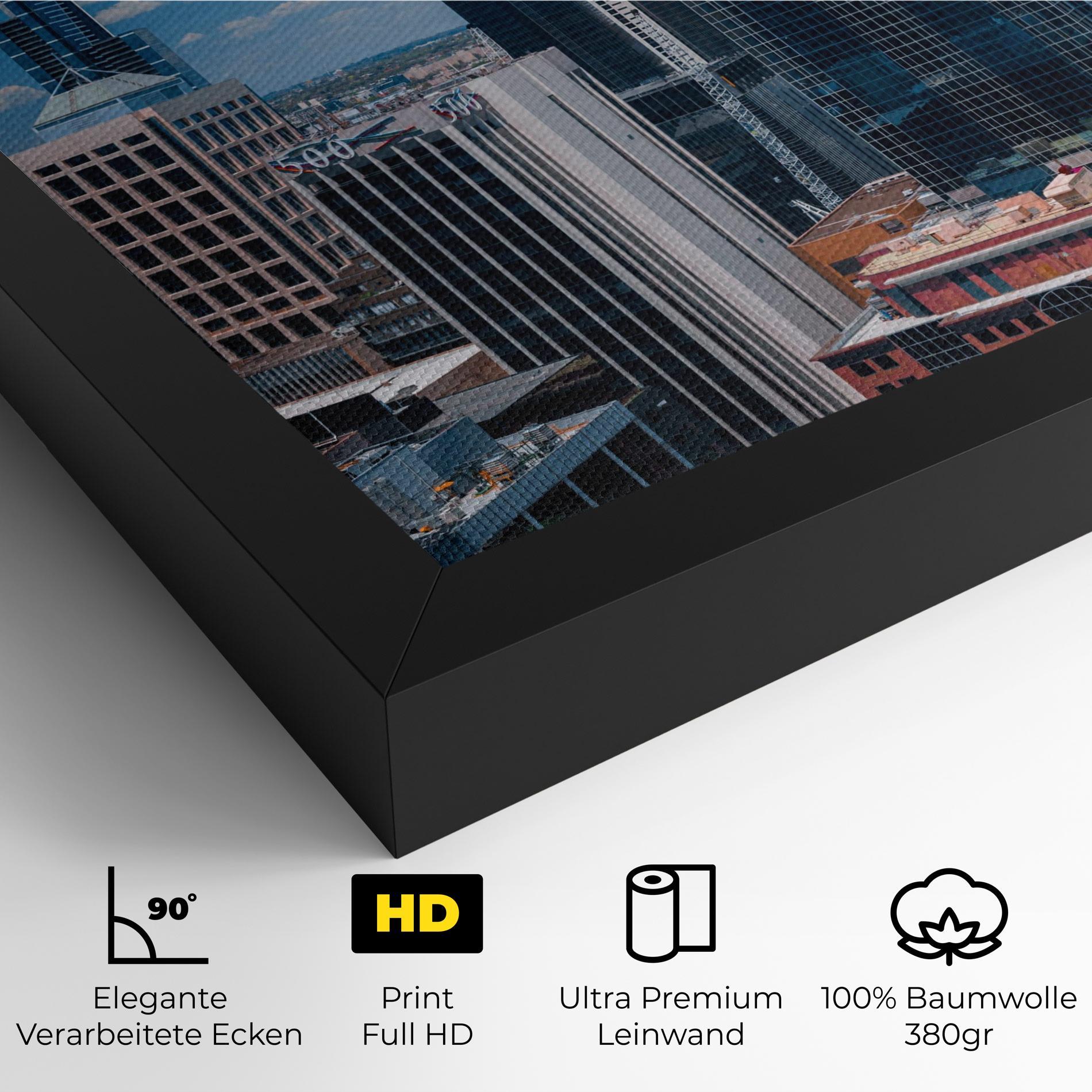 Leinwandbild Skyscrapert View mockup 4