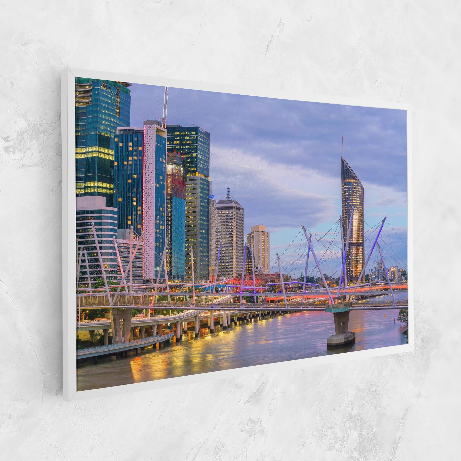 Leinwandbild Brisbane River Australia mockup 1