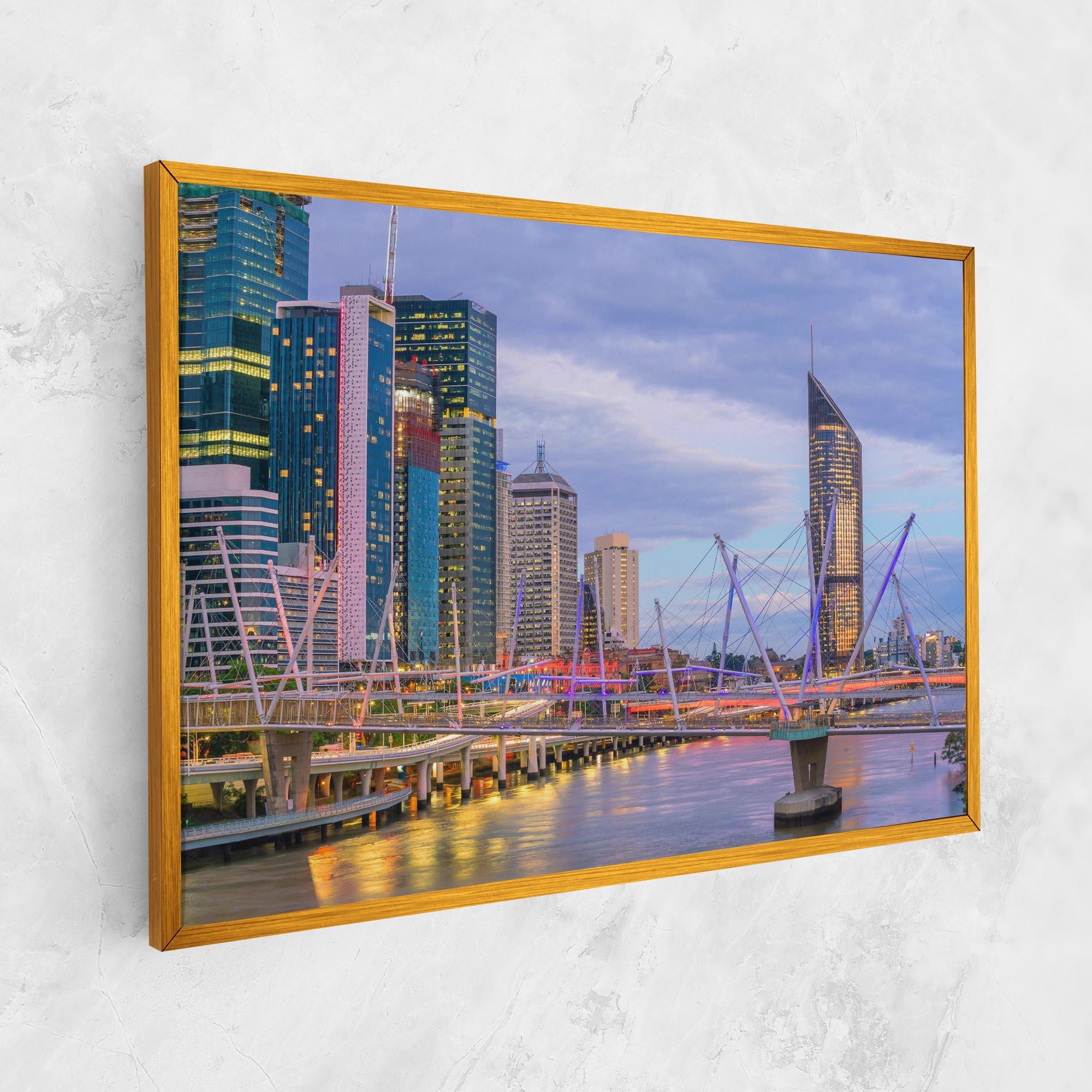 Leinwandbild Brisbane River Australia mockup 1