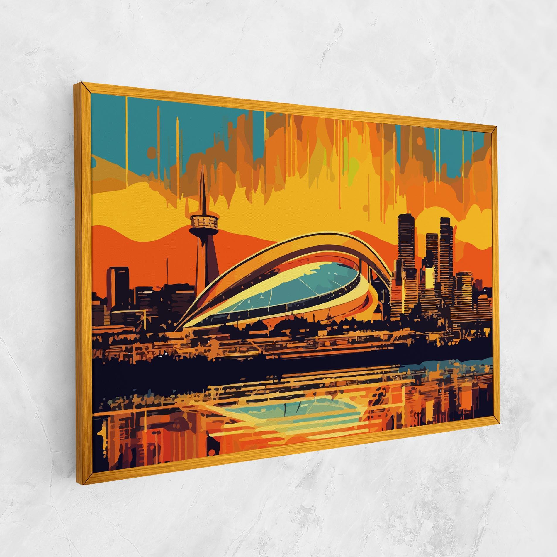 Leinwandbild Montreal Skyline mockup 1