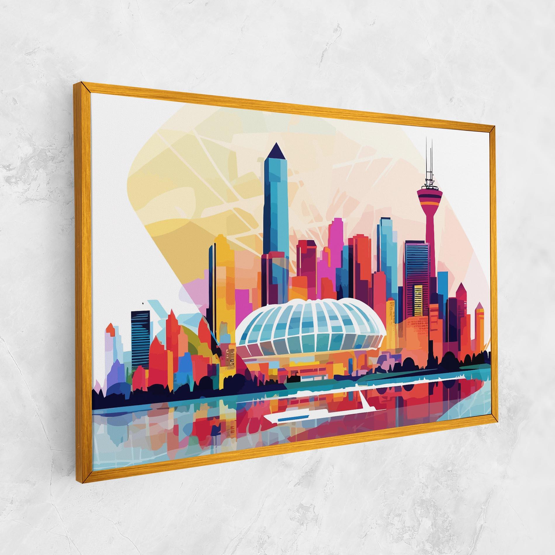 Leinwandbild Olympic Stadium Color mockup 1