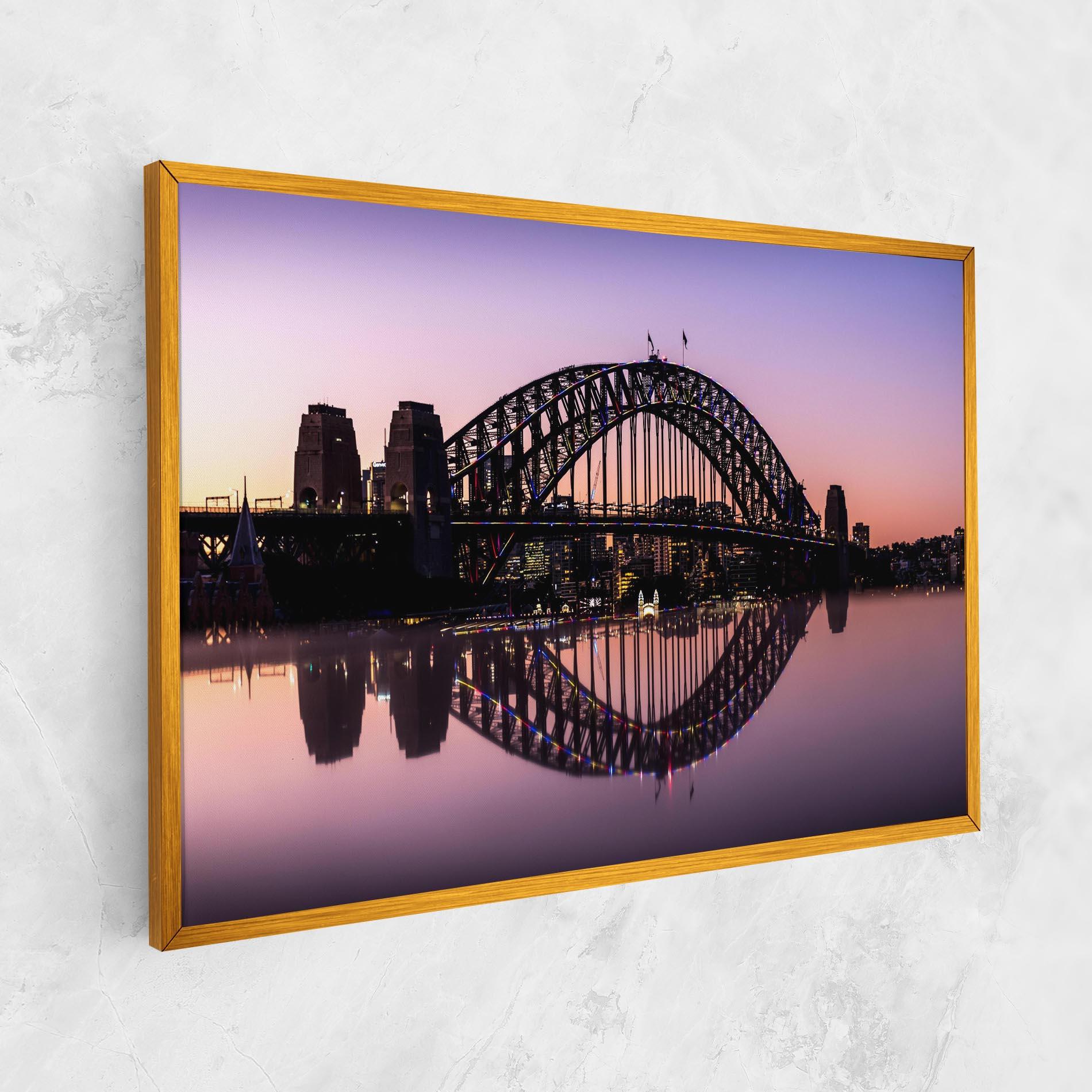 Leinwandbild Purple Night Sydney mockup 1