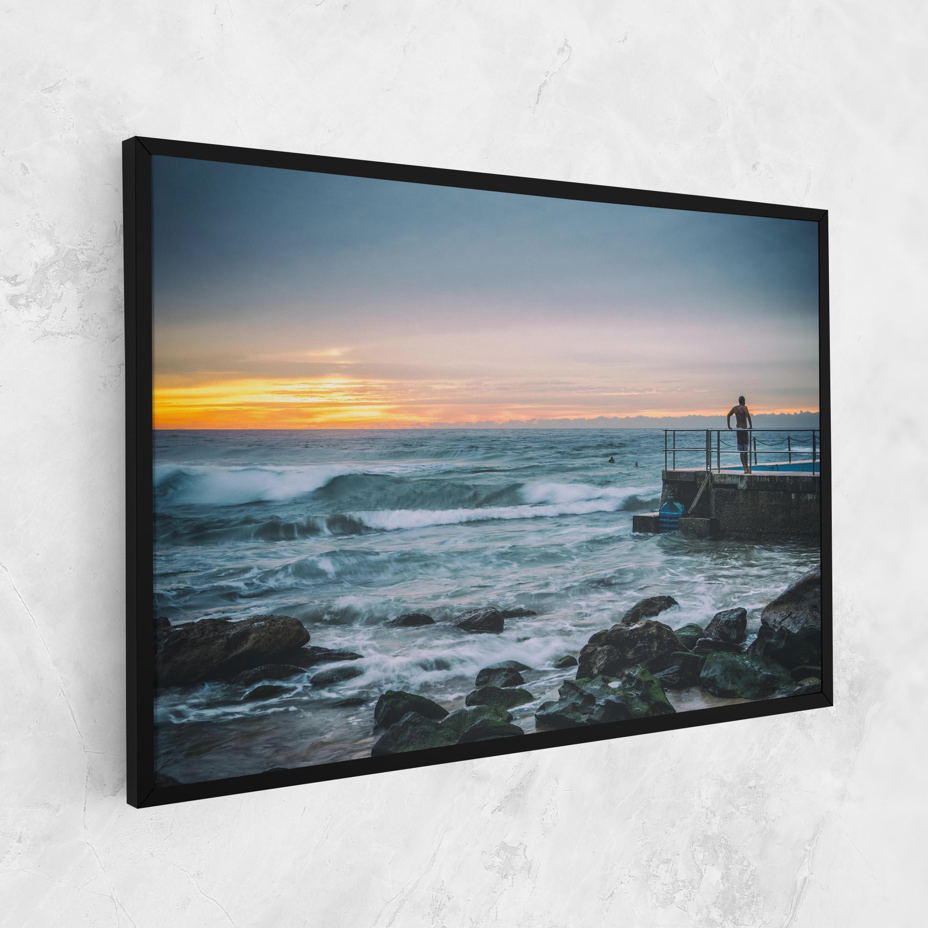 Leinwandbild Bondi Beach Sunset mockup 1