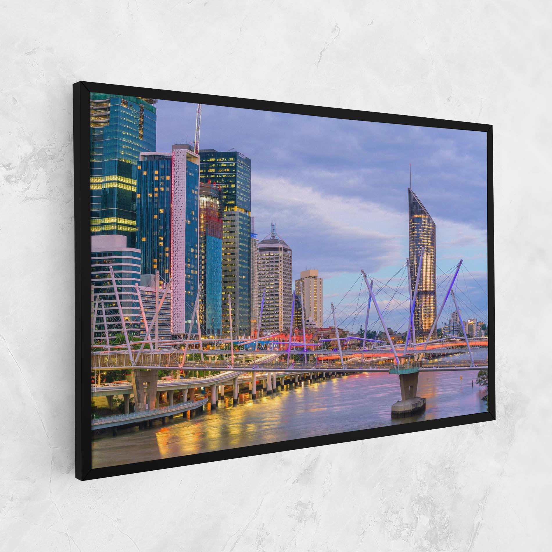 Leinwandbild Brisbane River Australia mockup 1