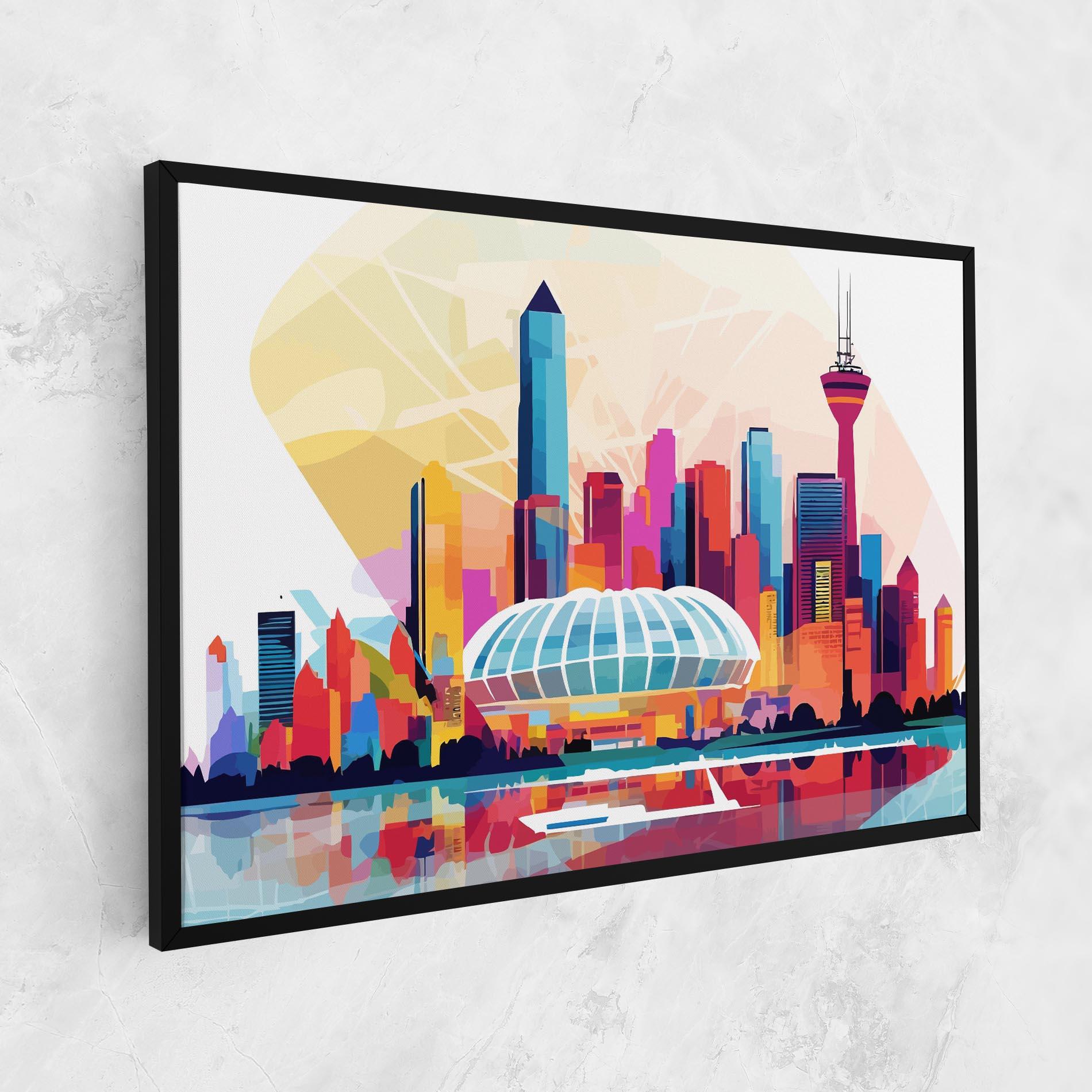 Leinwandbild Olympic Stadium Color mockup 1