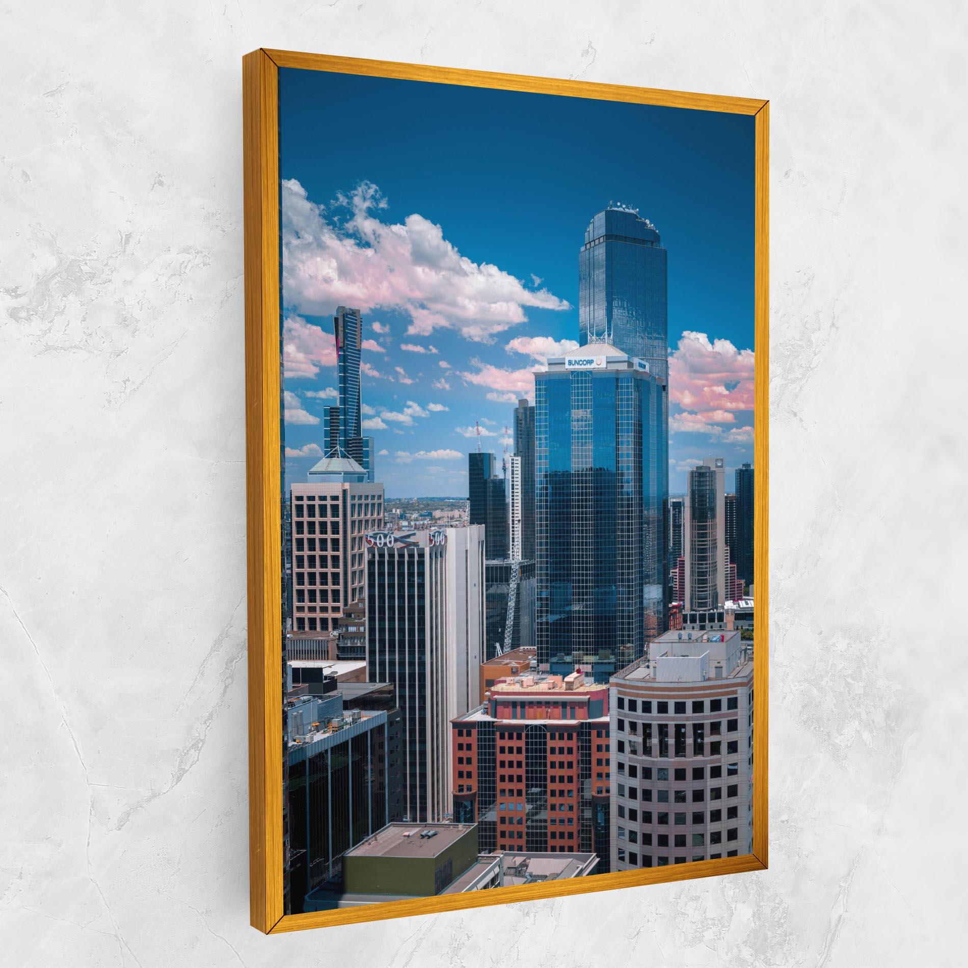 Leinwandbild Skyscrapert View mockup 1
