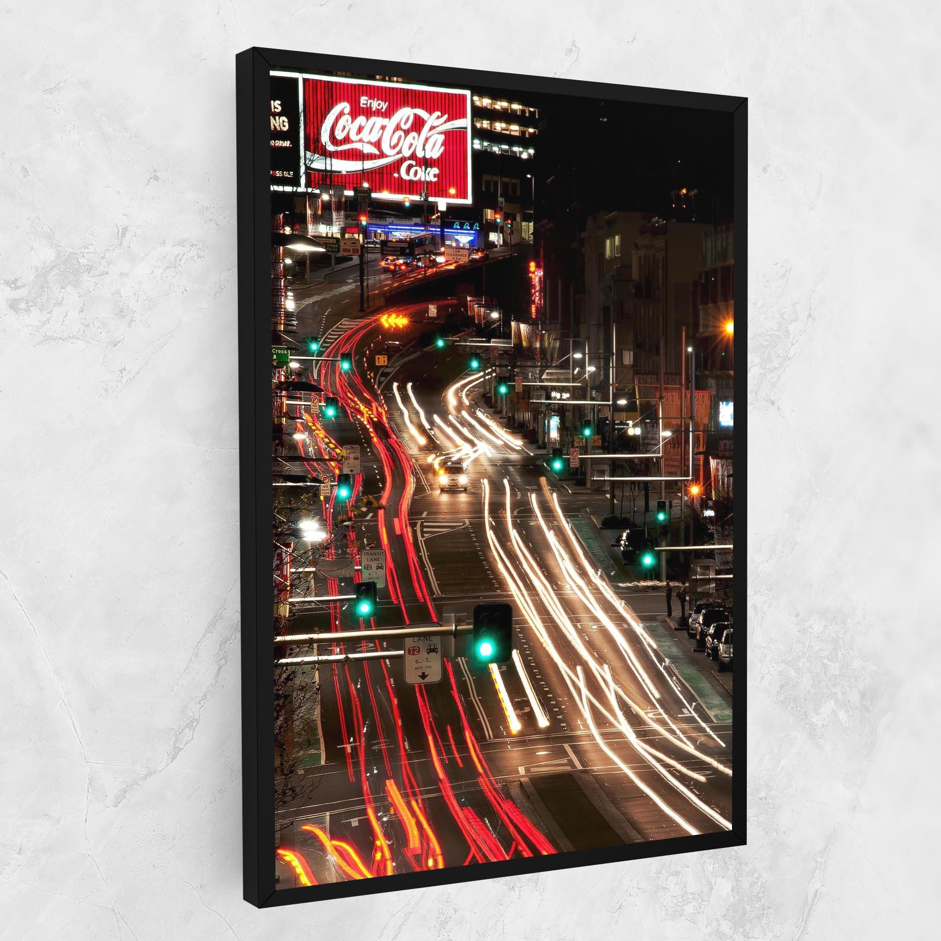 Leinwandbild Car Light Road mockup 1