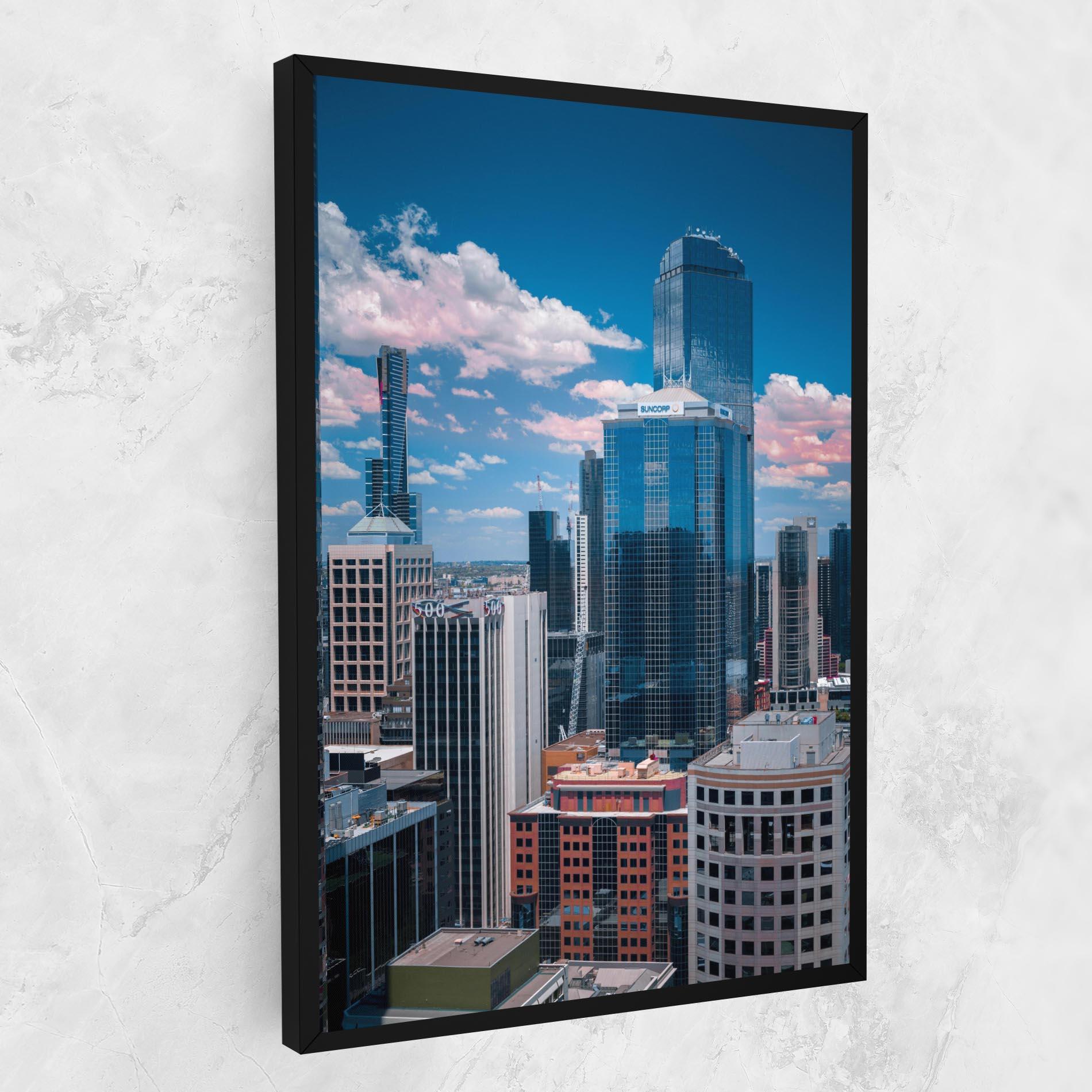 Leinwandbild Skyscrapert View mockup 1
