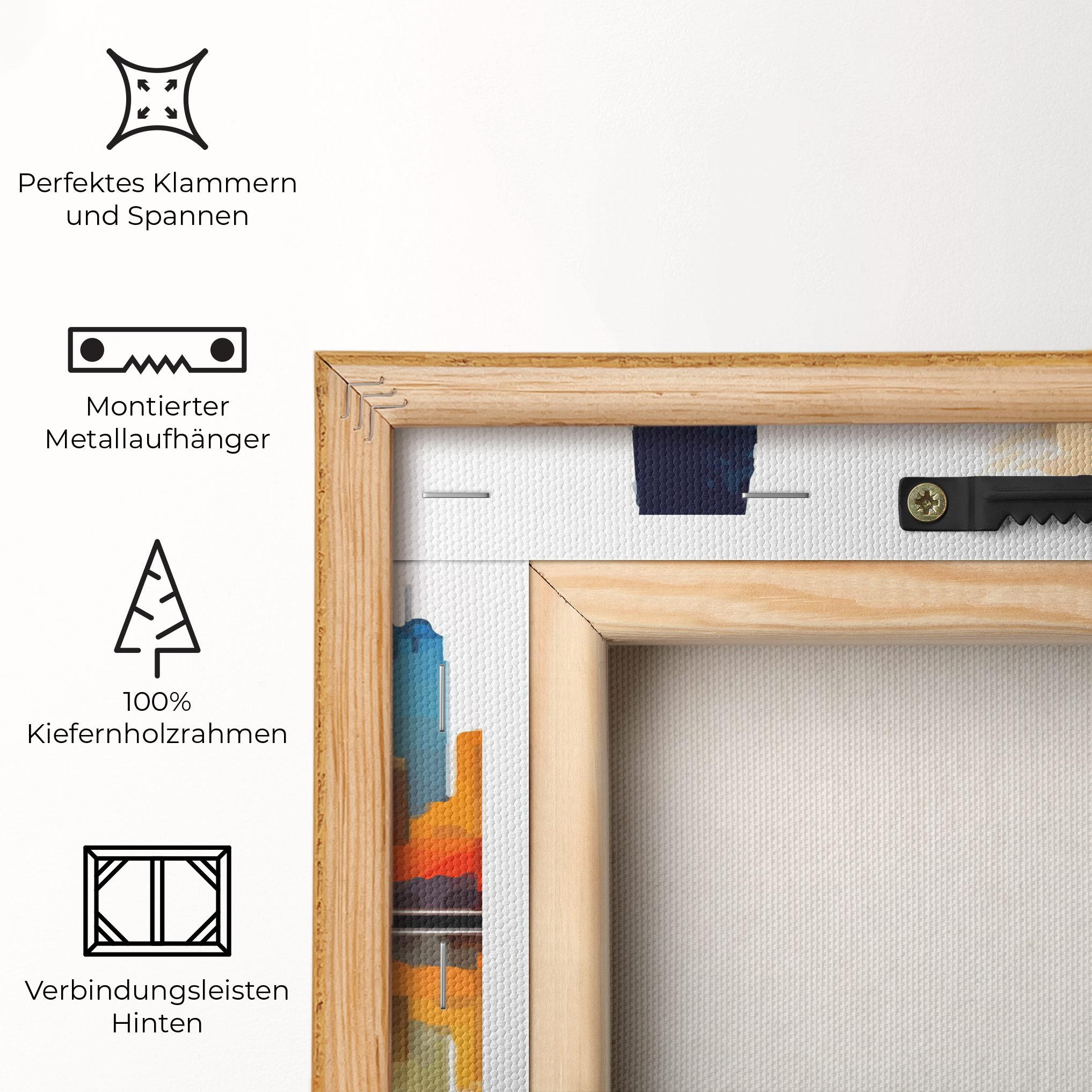 Leinwandbild Australian River mockup 5