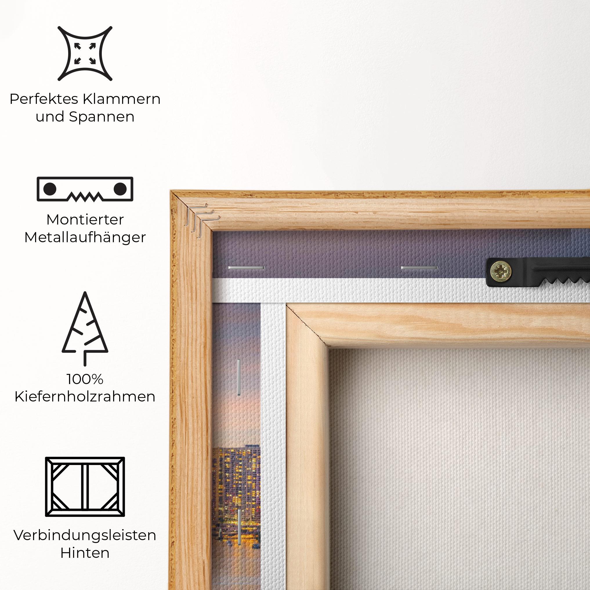 Leinwandbild Brisbane City Skyline mockup 5