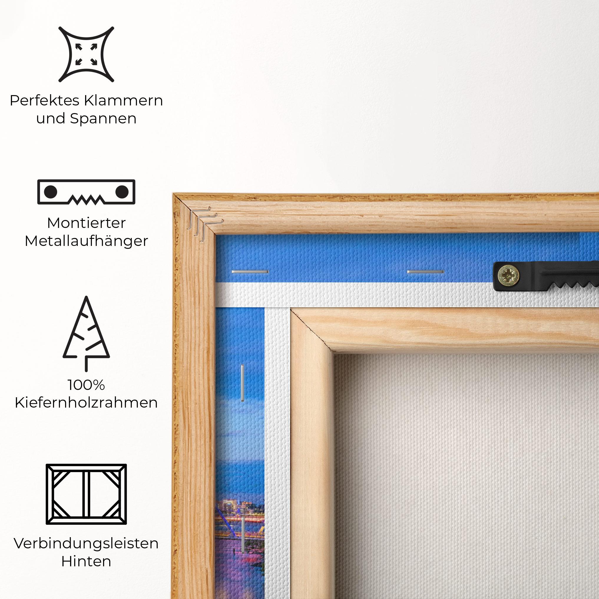 Leinwandbild Brisbane Skyline View mockup 5