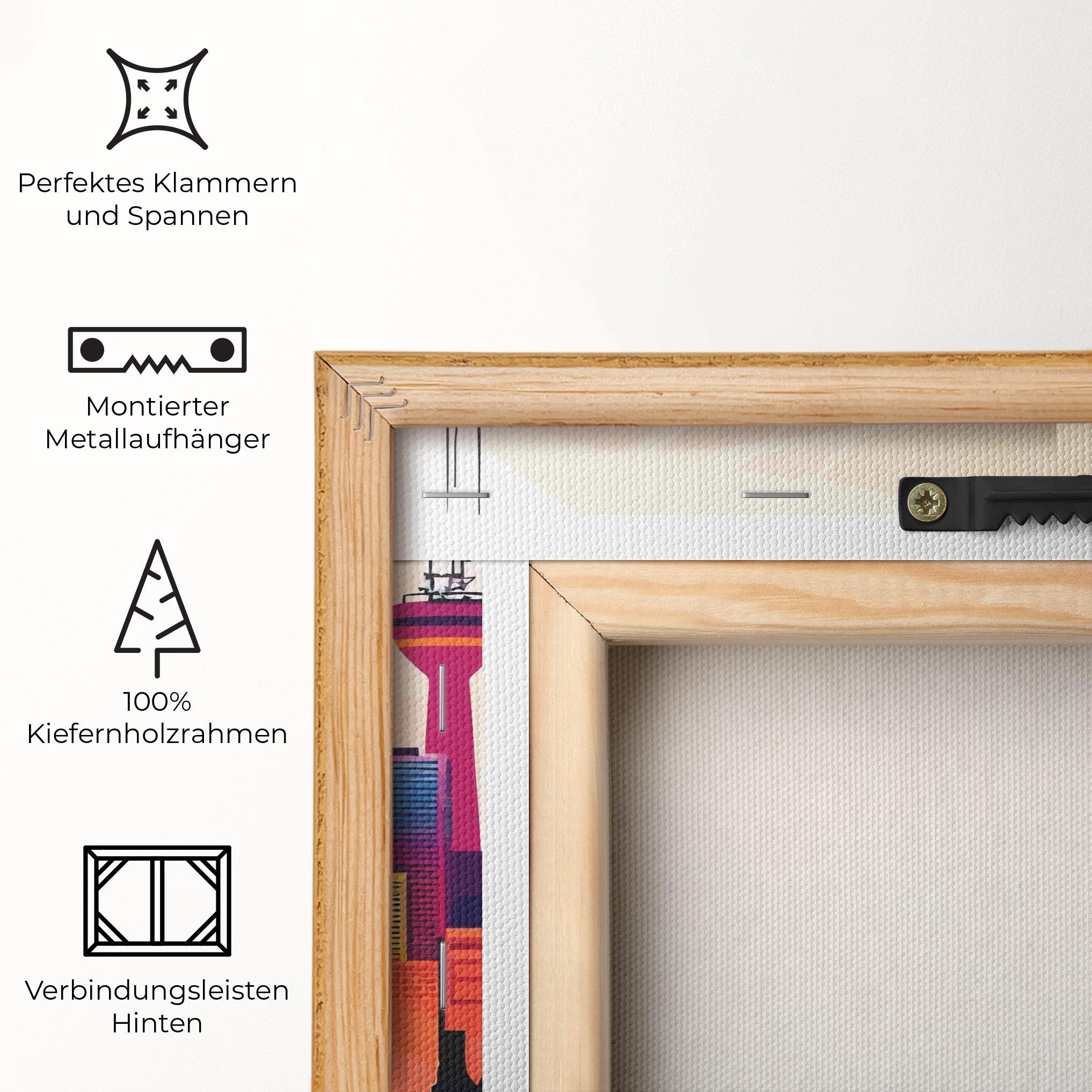 Leinwandbild Olympic Stadium Color mockup 5