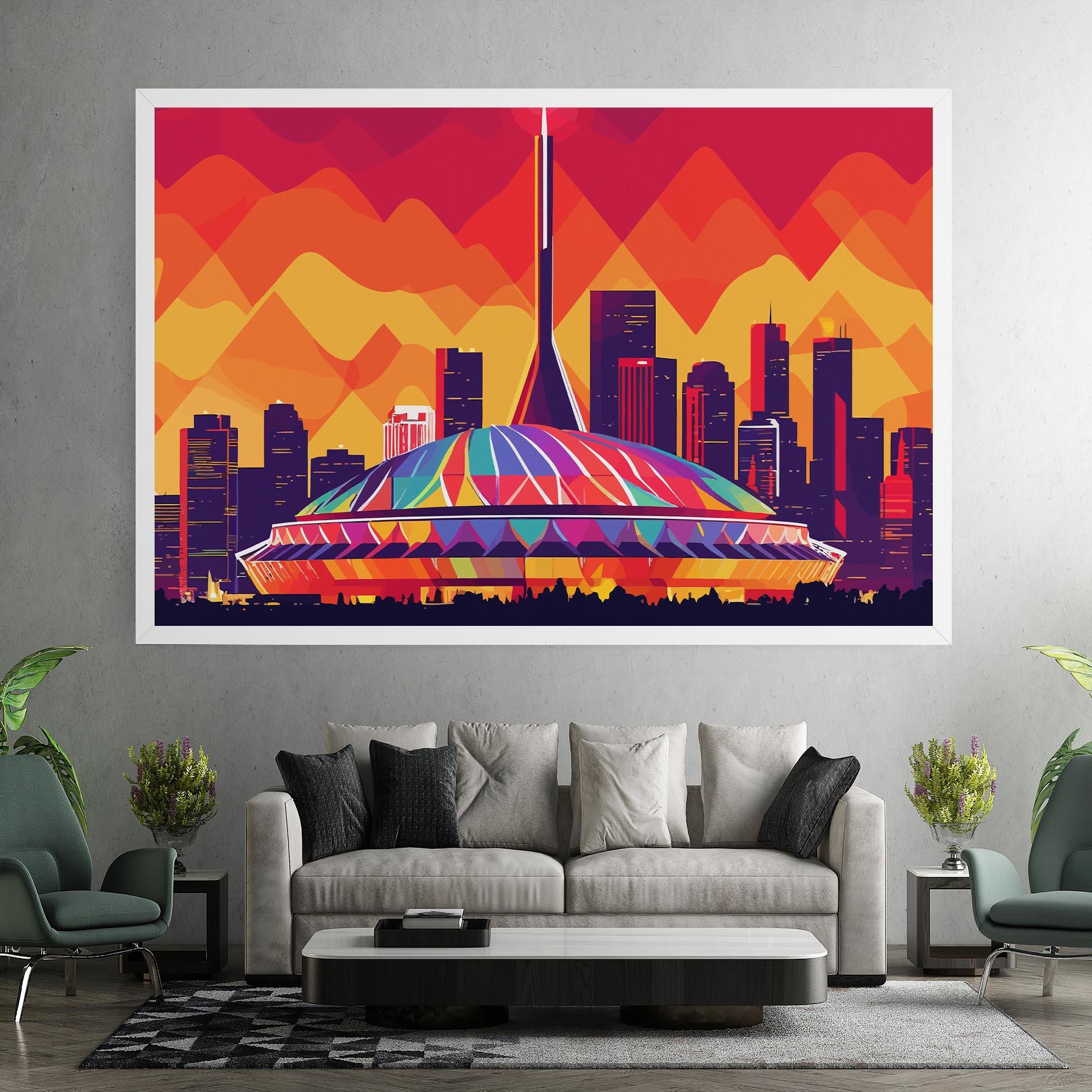 Leinwandbild Olympic Stadium mockup 7