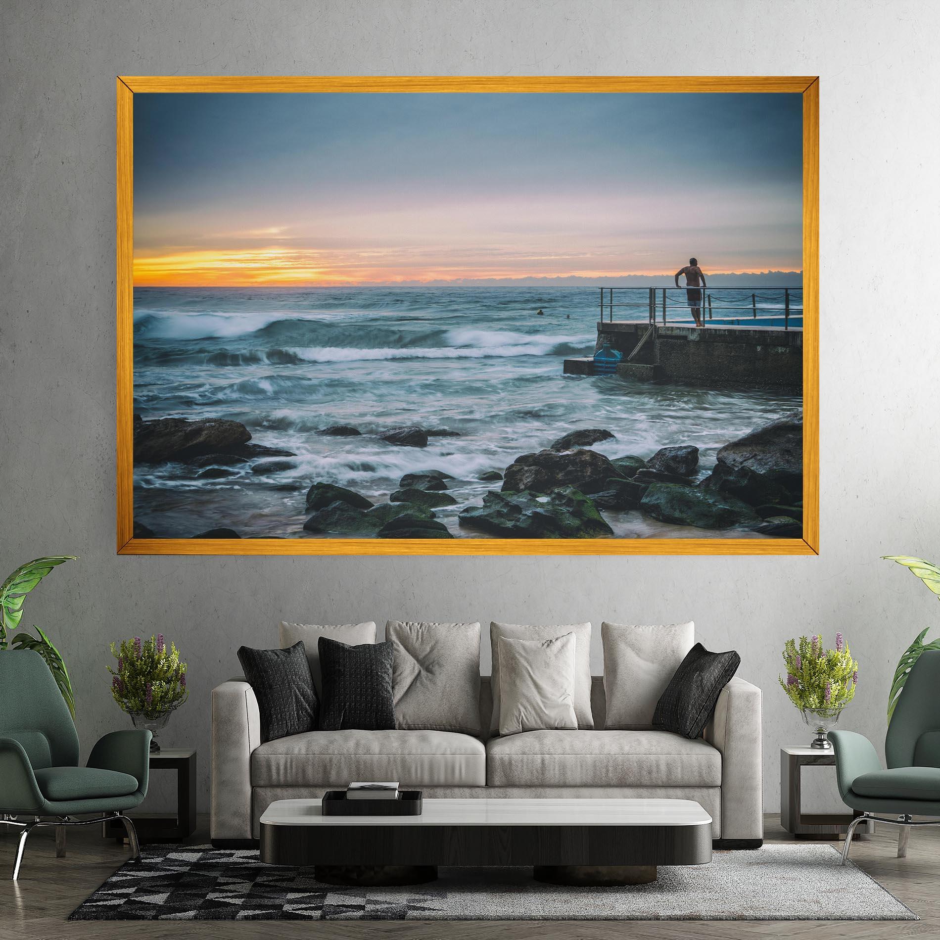 Leinwandbild Bondi Beach Sunset mockup 7