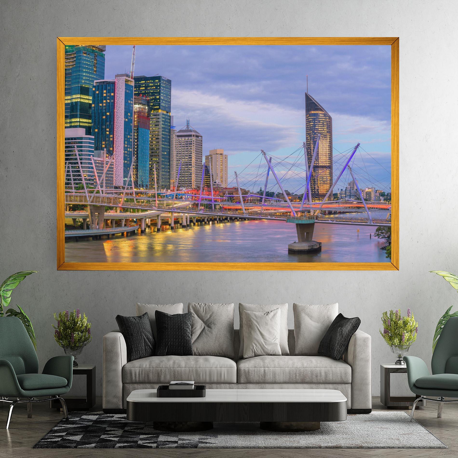 Leinwandbild Brisbane River Australia mockup 7
