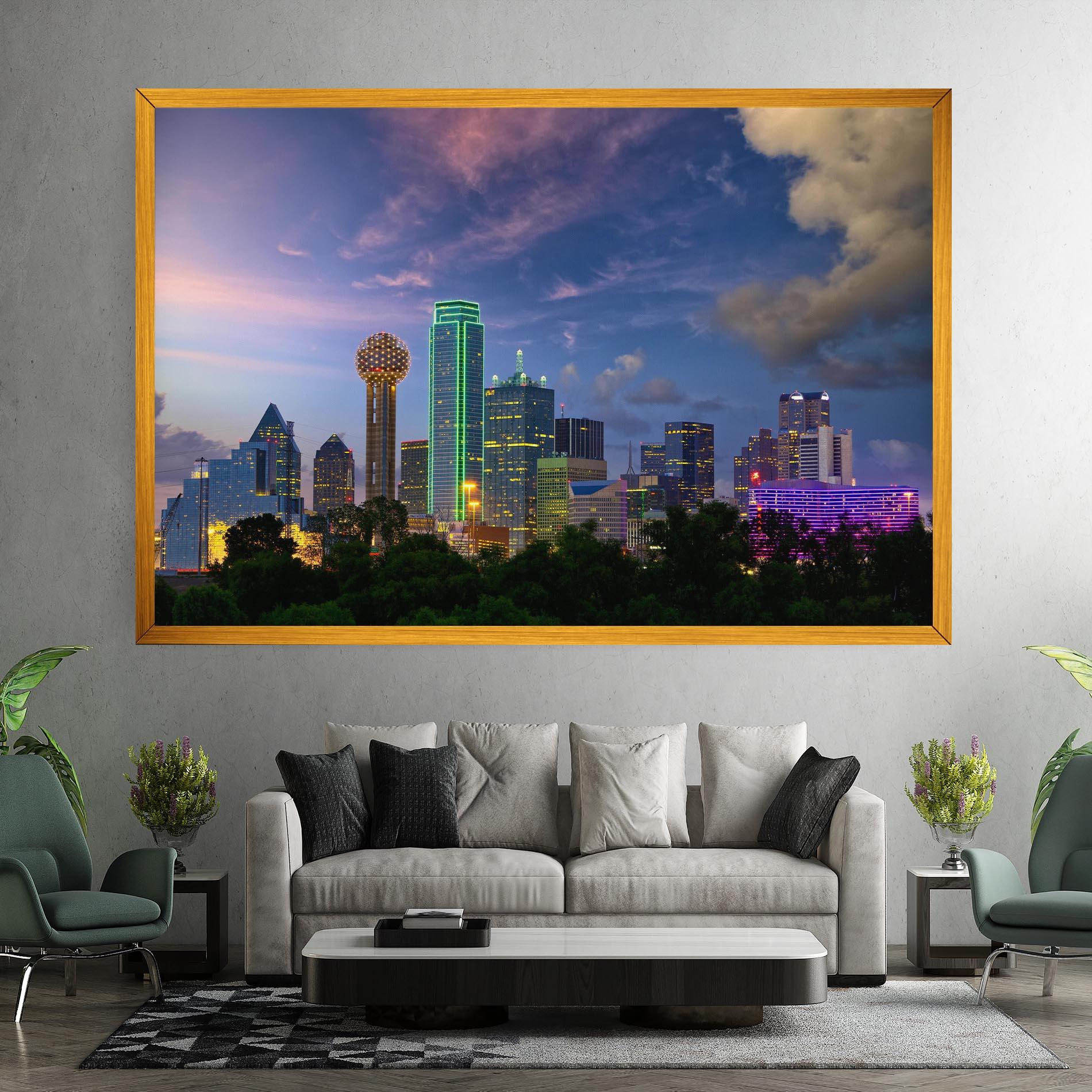 Leinwandbild Dallas Dusk mockup 7