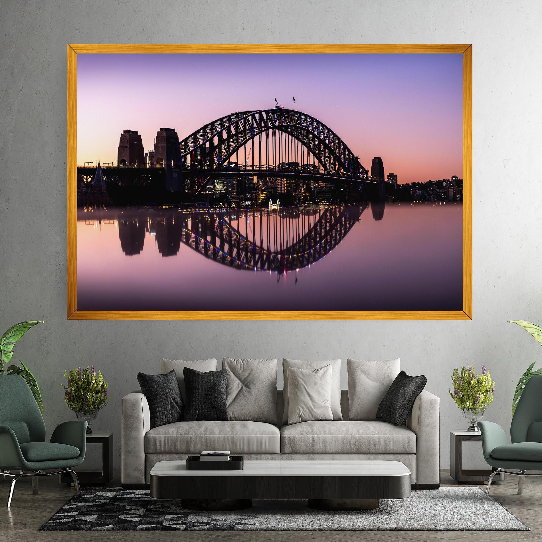 Leinwandbild Purple Night Sydney mockup 7