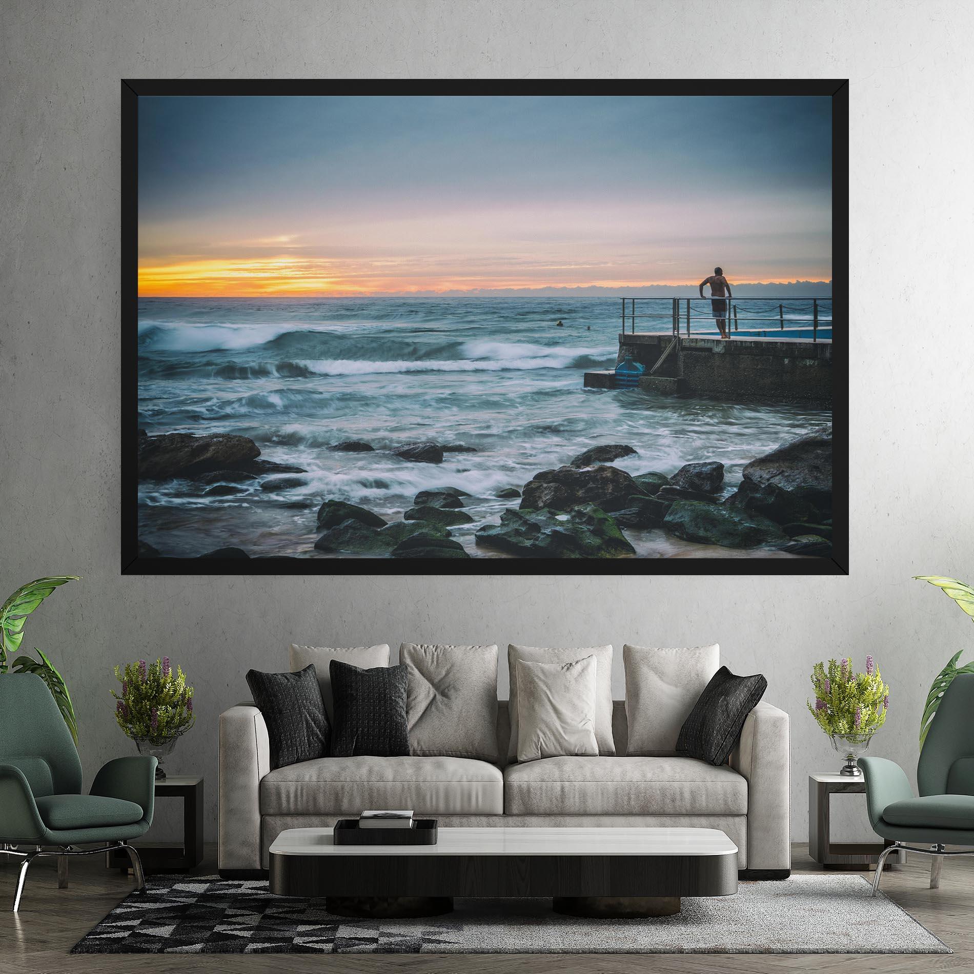 Leinwandbild Bondi Beach Sunset mockup 7