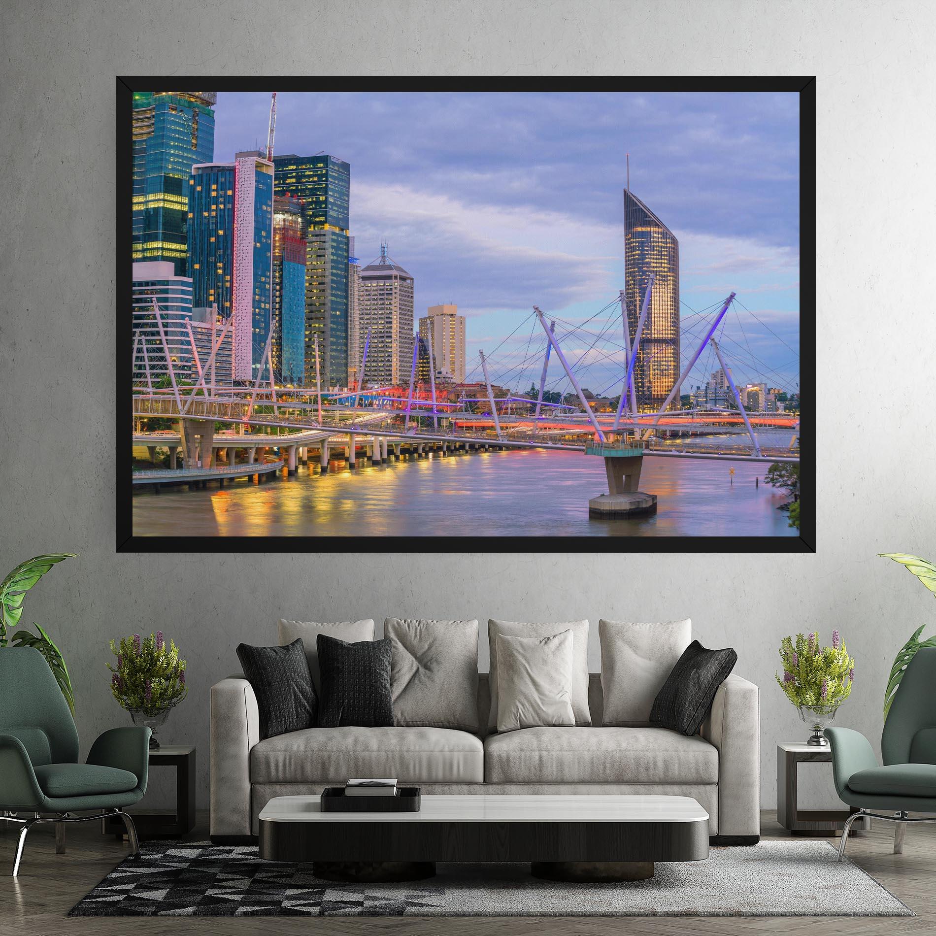 Leinwandbild Brisbane River Australia mockup 7