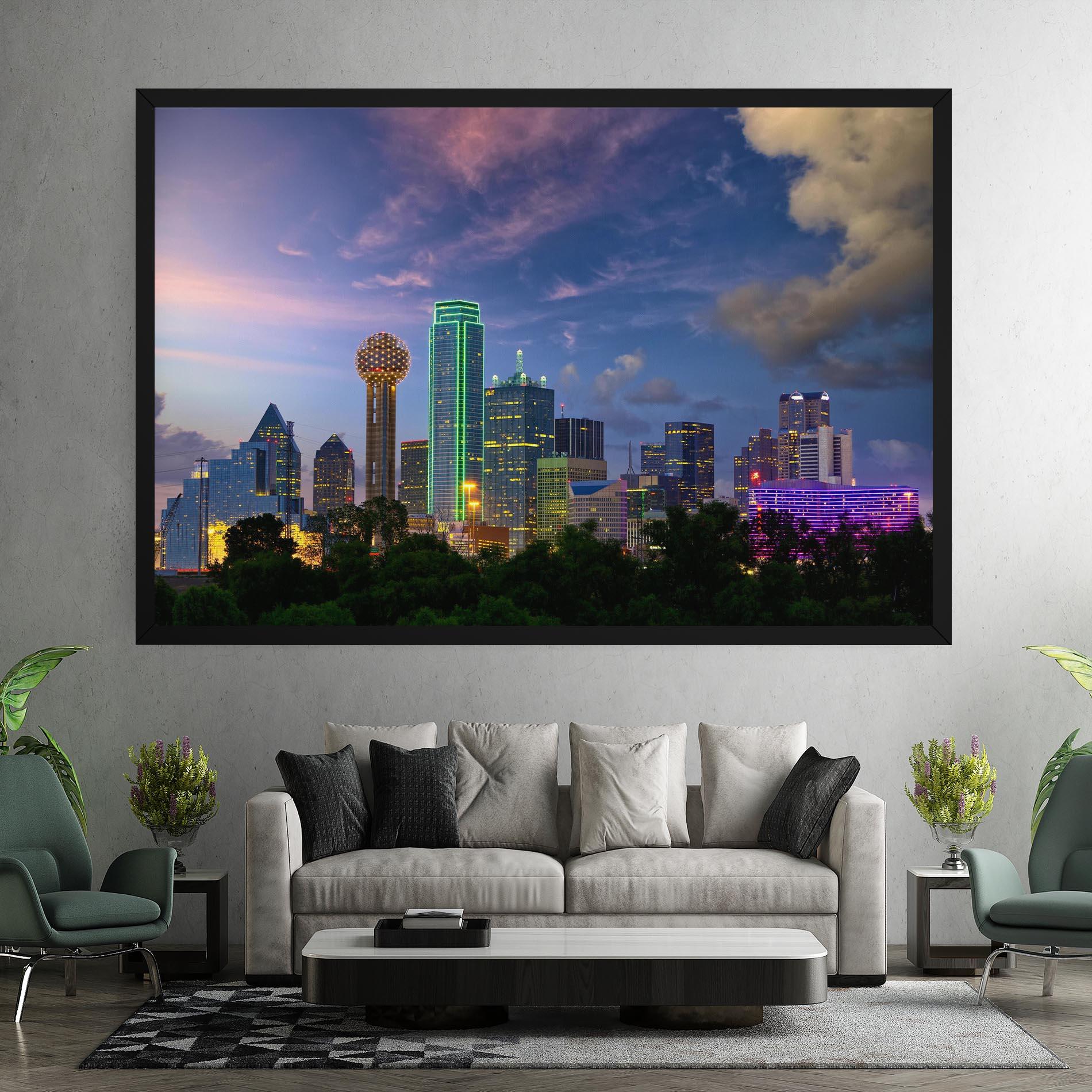 Leinwandbild Dallas Dusk mockup 7