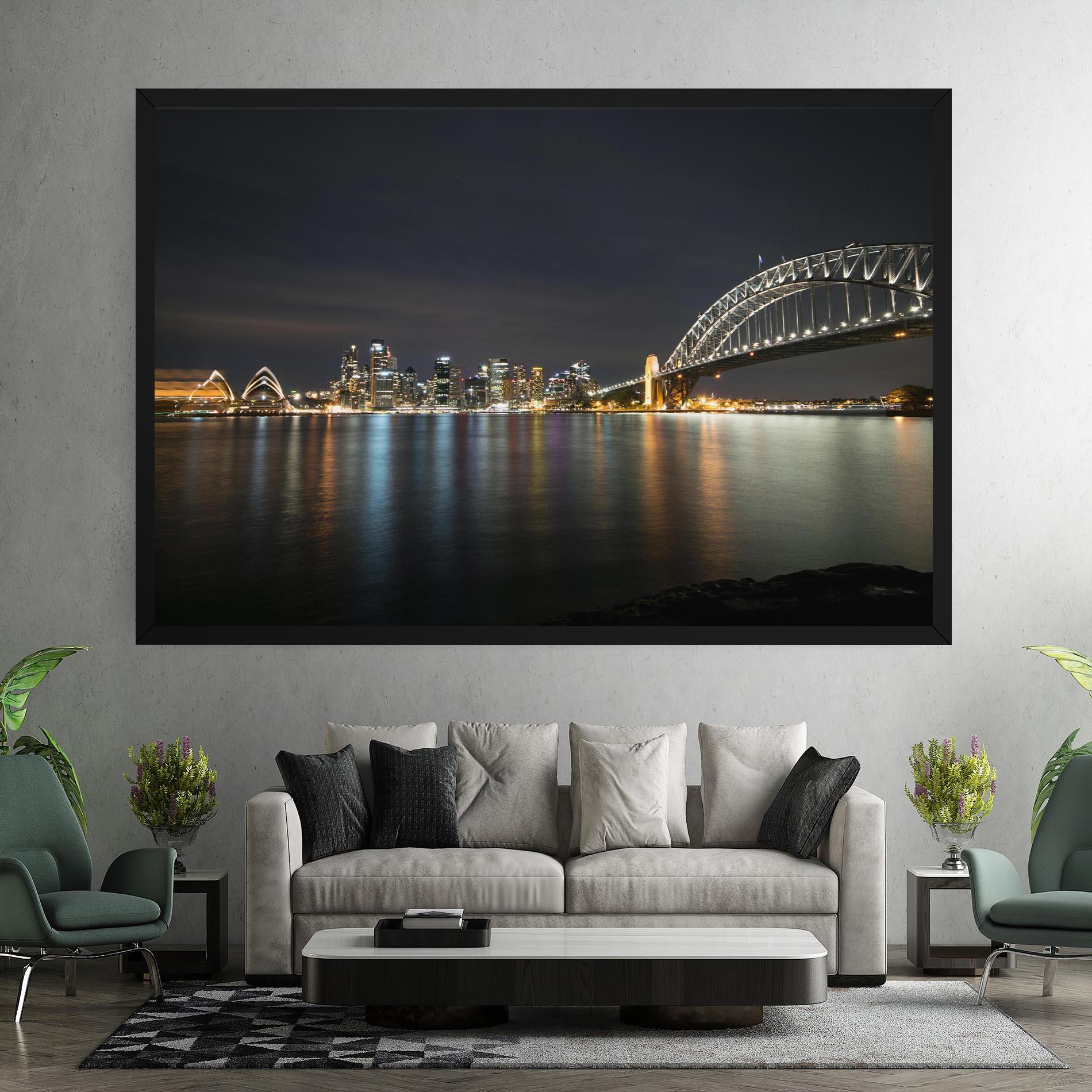 Leinwandbild Harbour Bridge mockup 7