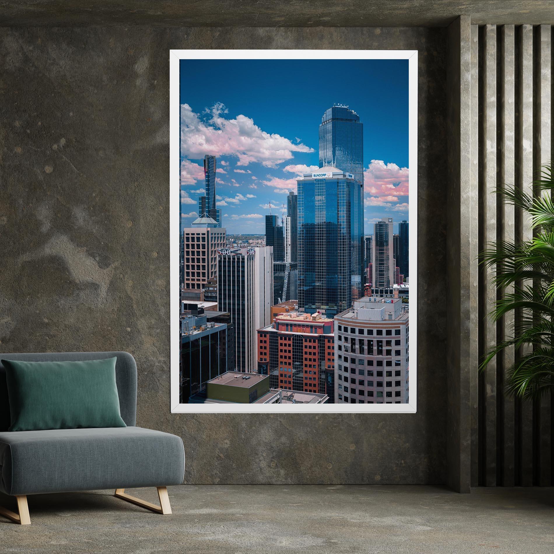 Leinwandbild Skyscrapert View mockup 7