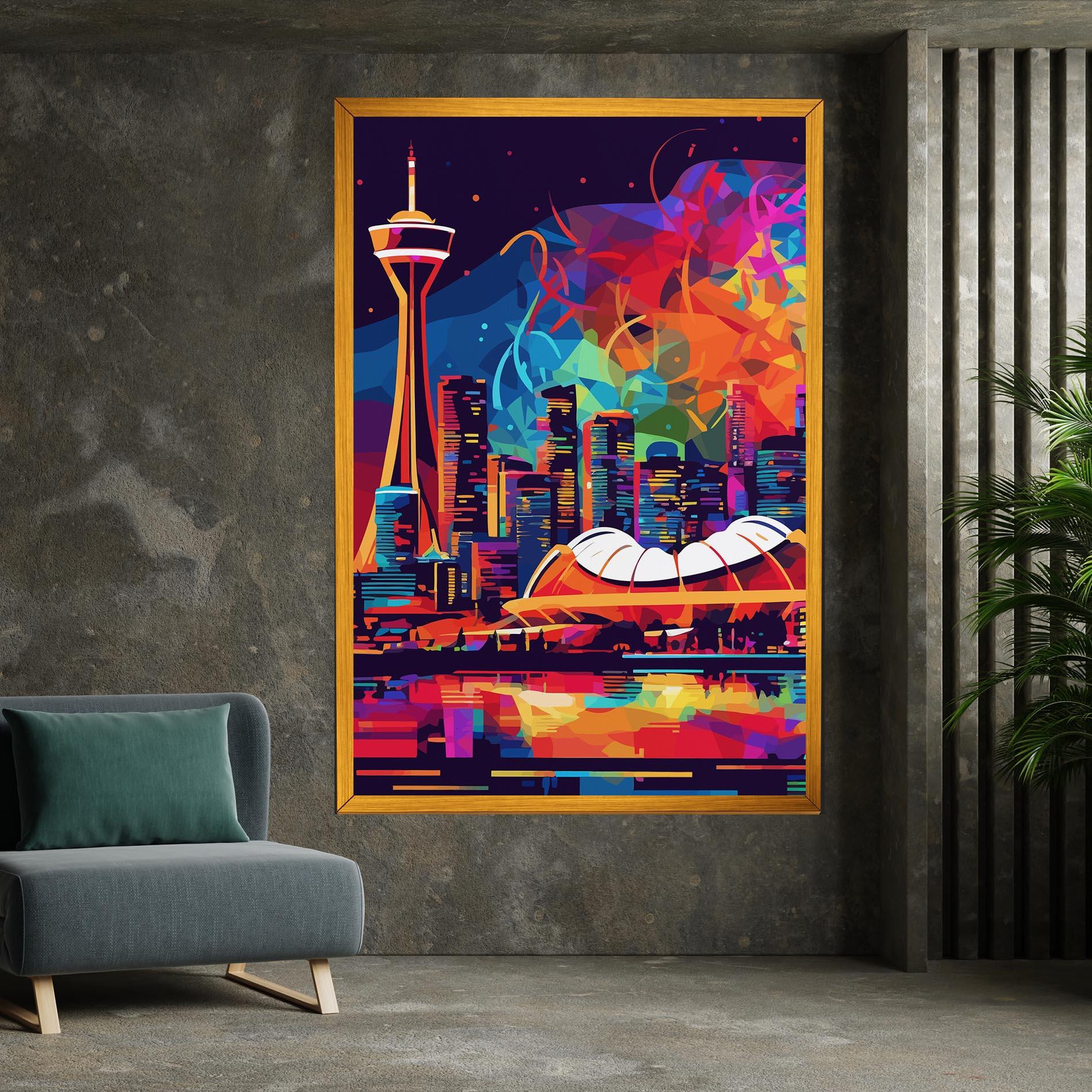 Leinwandbild Olympic Stadium Art mockup 7