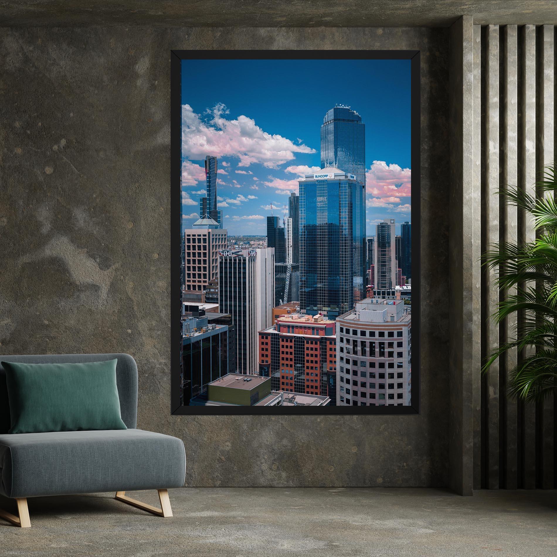 Leinwandbild Skyscrapert View mockup 7