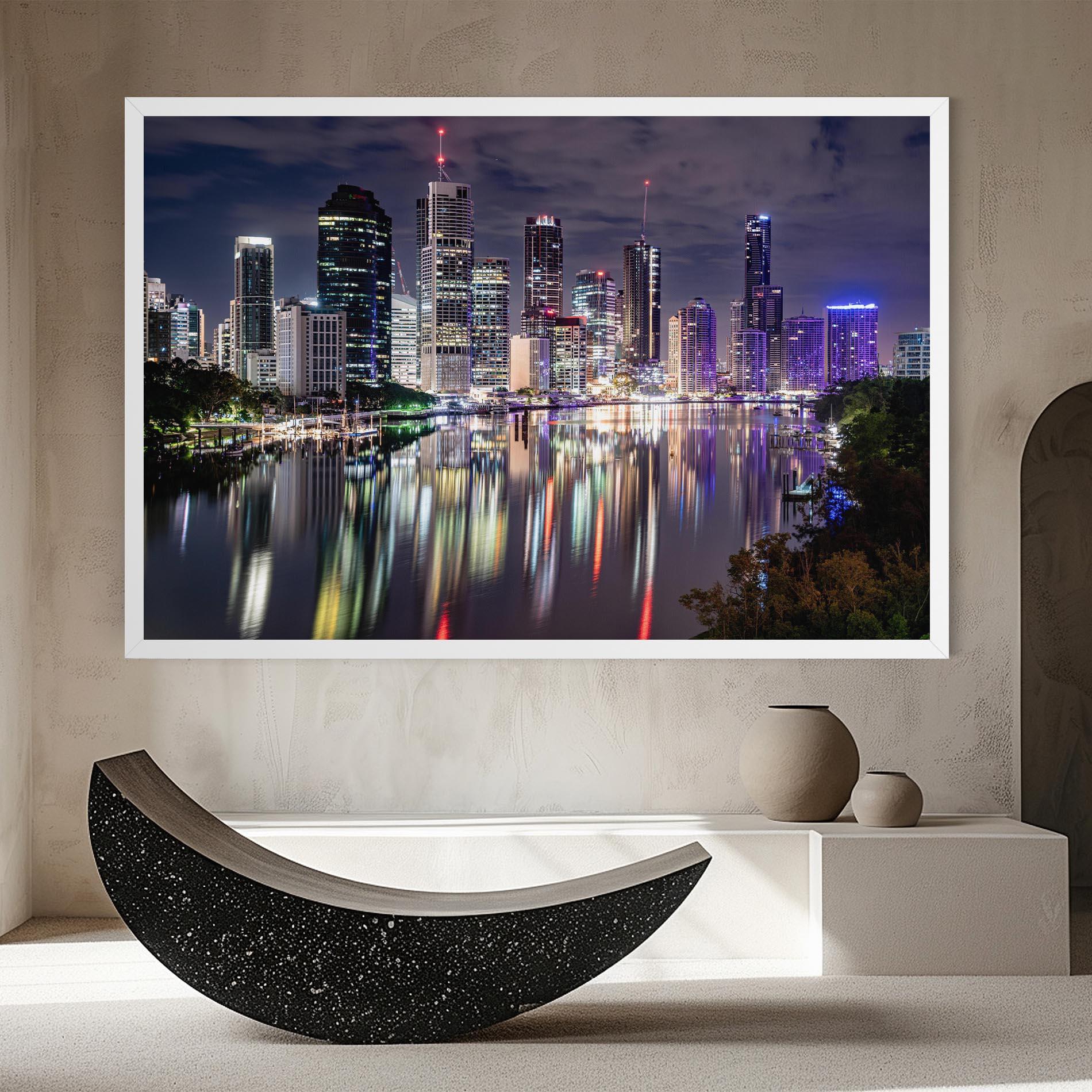 Leinwandbild Brisbane Night mockup 8