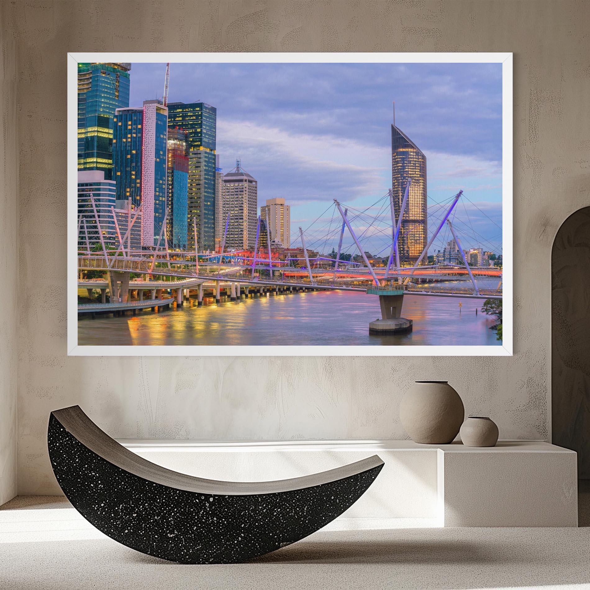 Leinwandbild Brisbane River Australia mockup 8