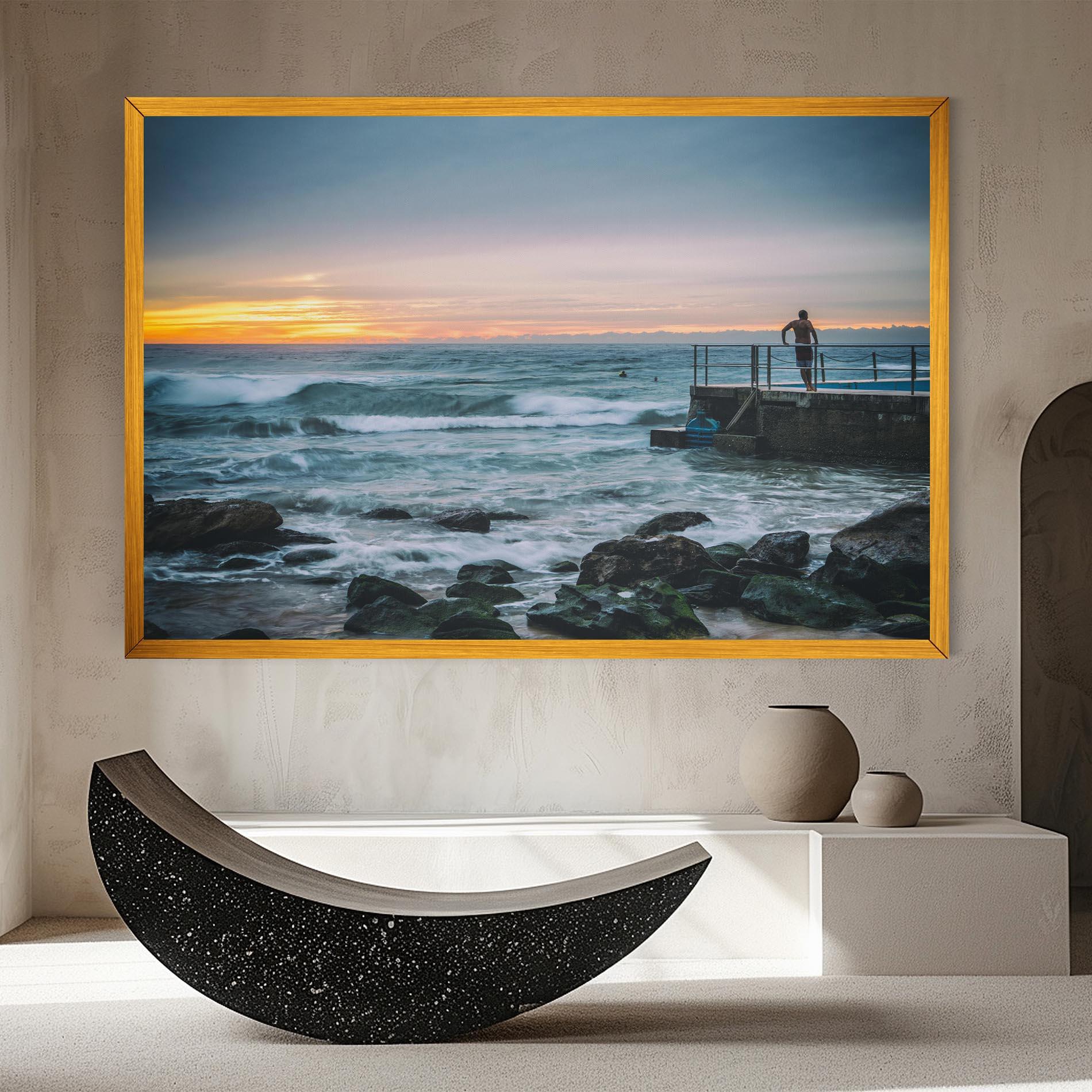 Leinwandbild Bondi Beach Sunset mockup 8