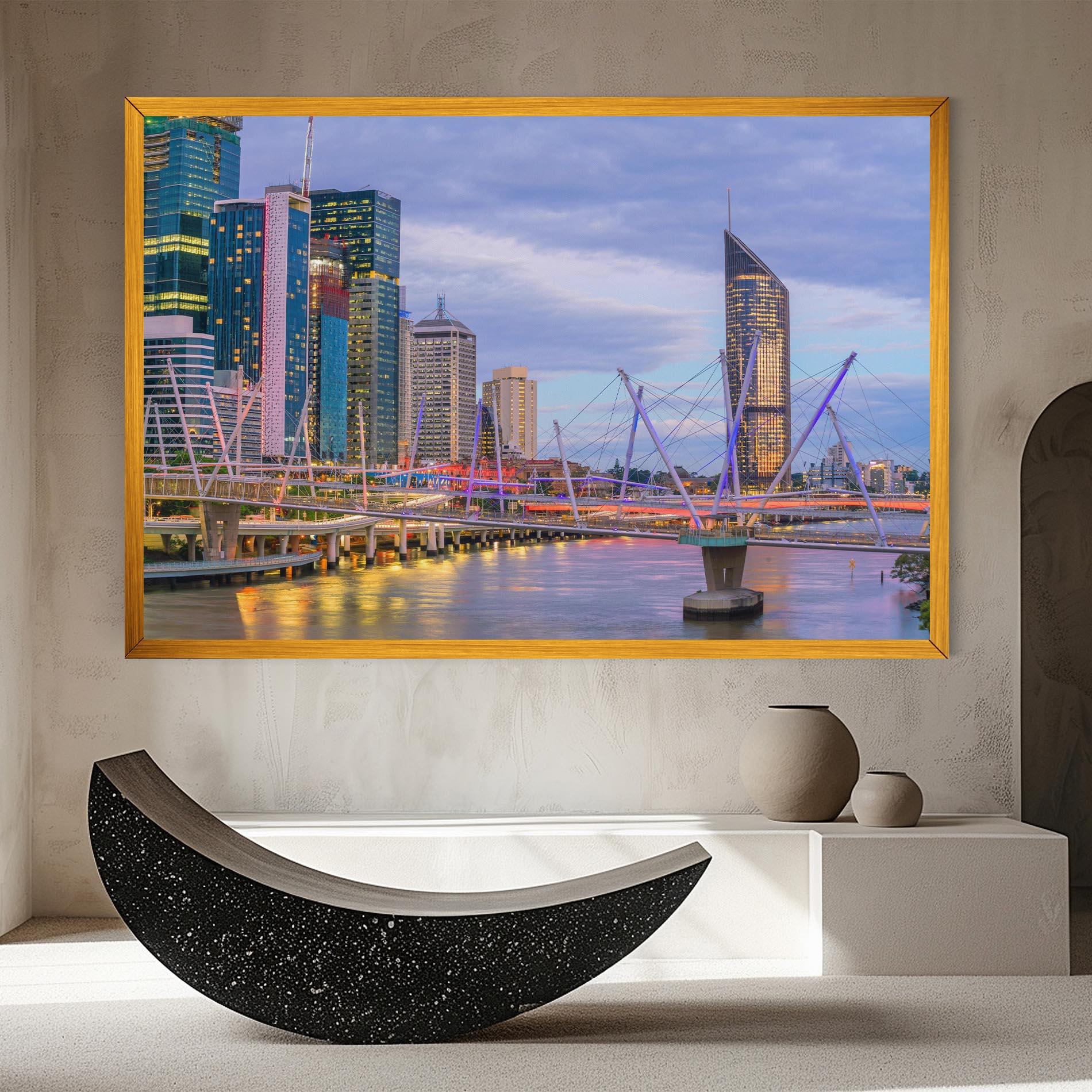 Leinwandbild Brisbane River Australia mockup 8