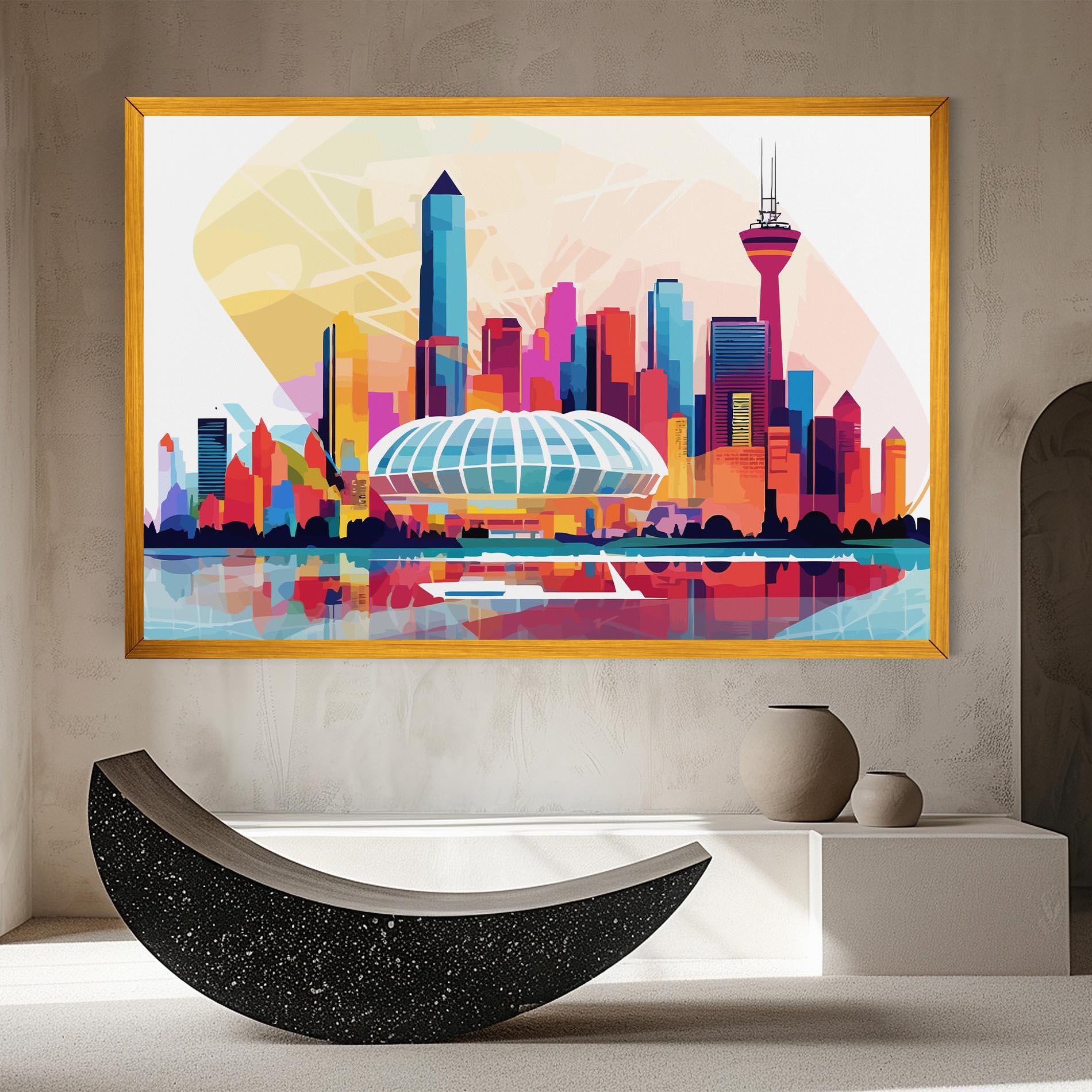 Leinwandbild Olympic Stadium Color mockup 8