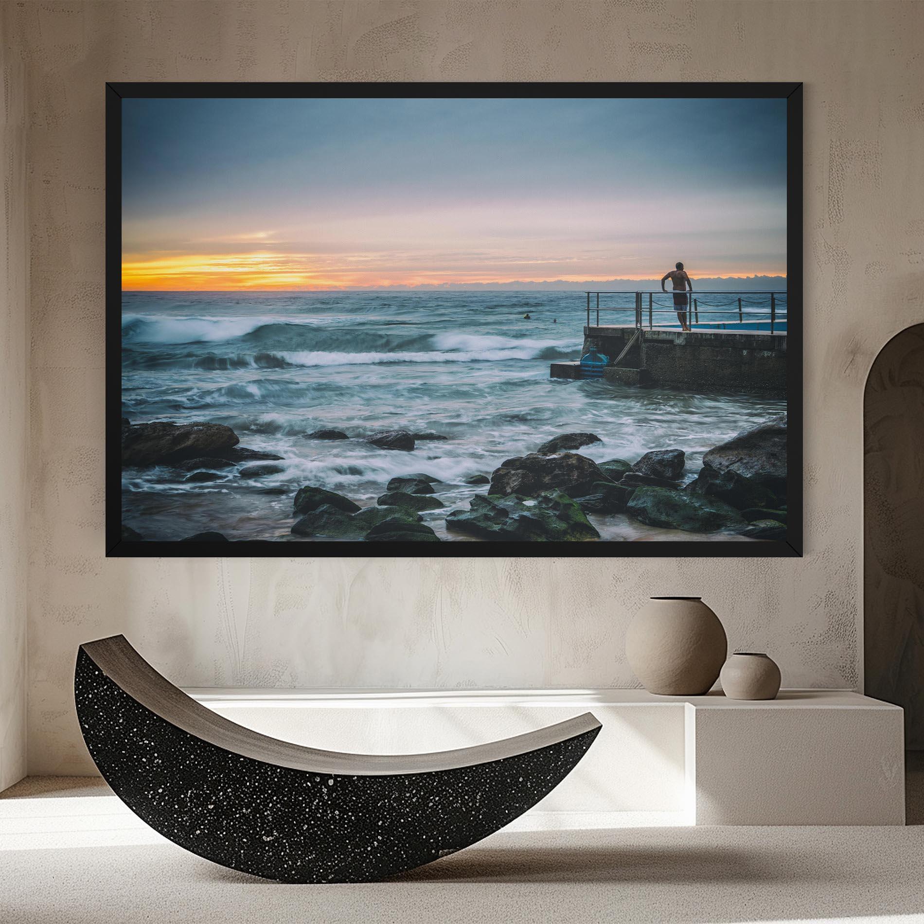 Leinwandbild Bondi Beach Sunset mockup 8