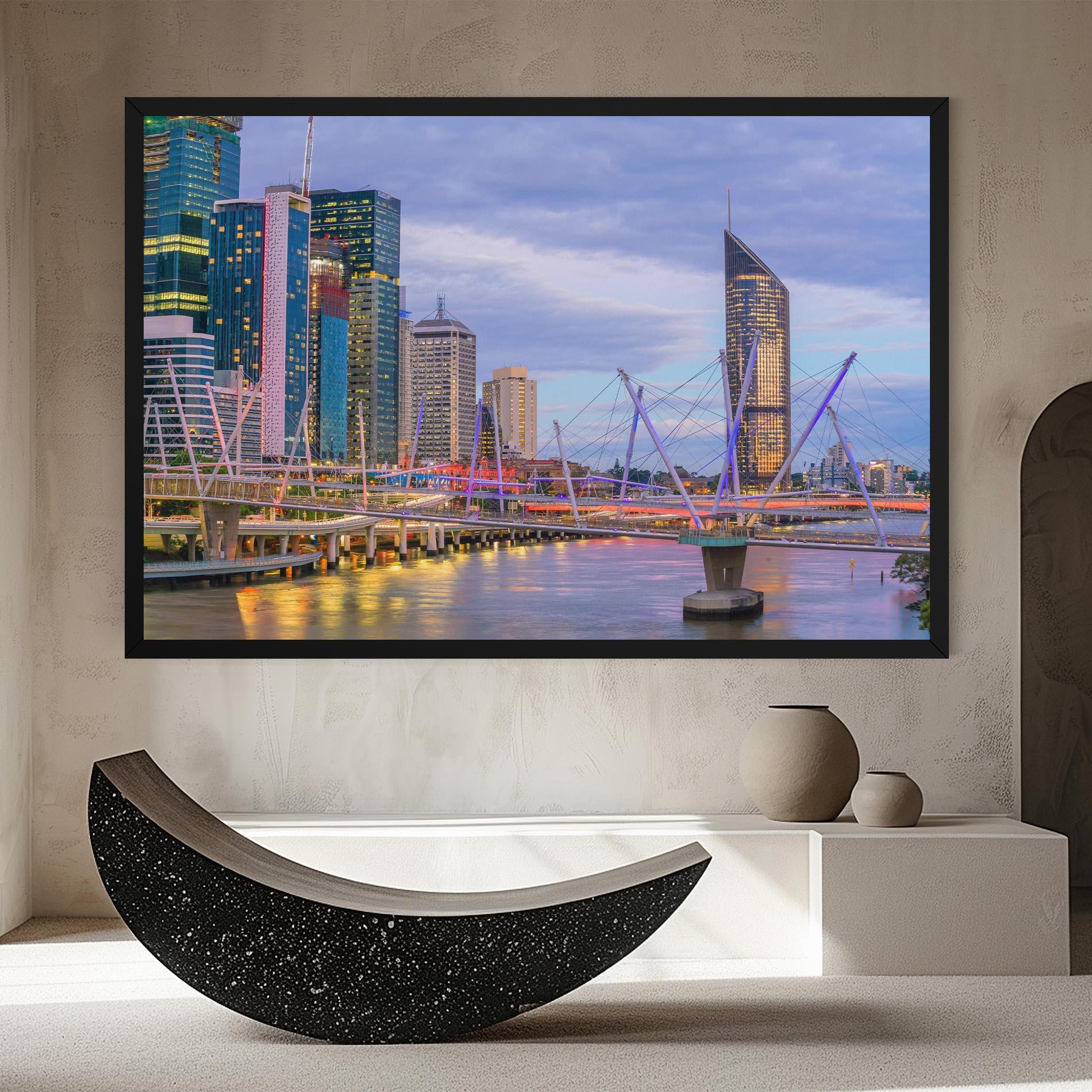 Leinwandbild Brisbane River Australia mockup 8