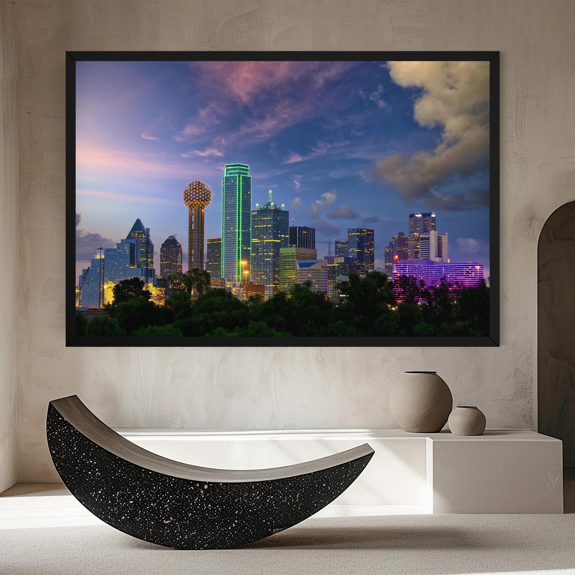 Leinwandbild Dallas Dusk mockup 8