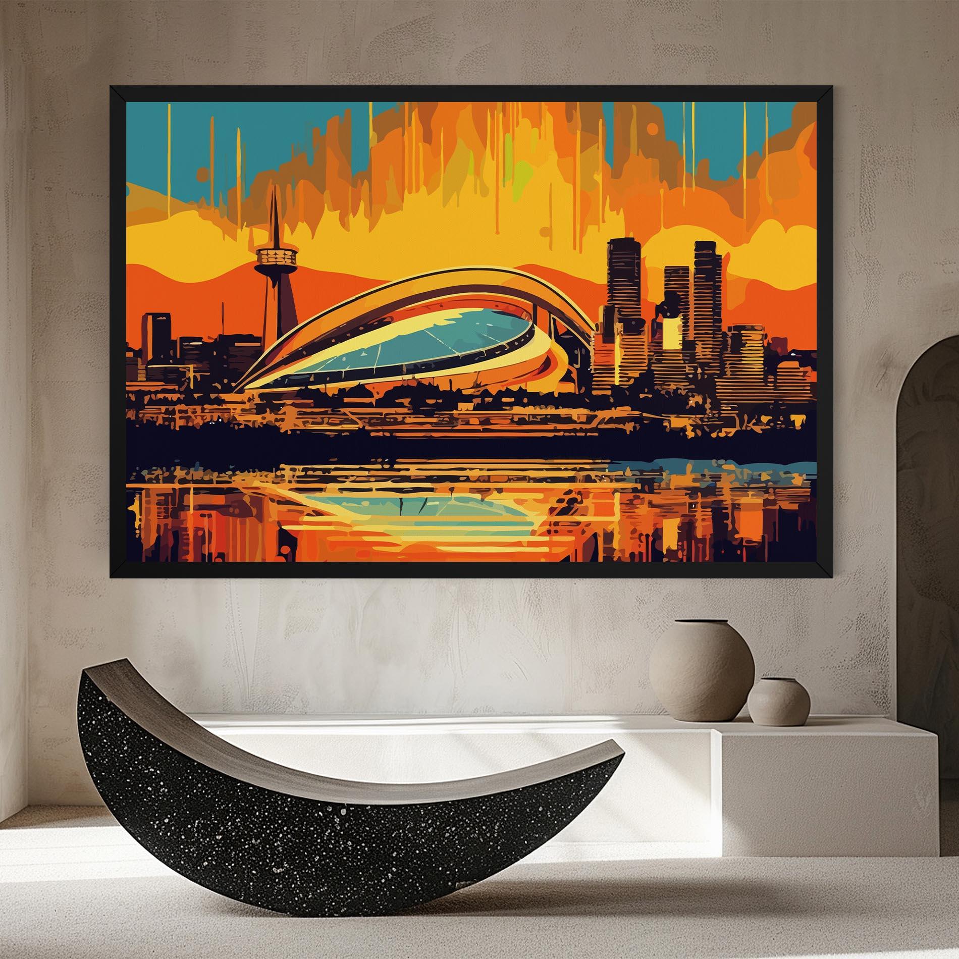 Leinwandbild Montreal Skyline mockup 8