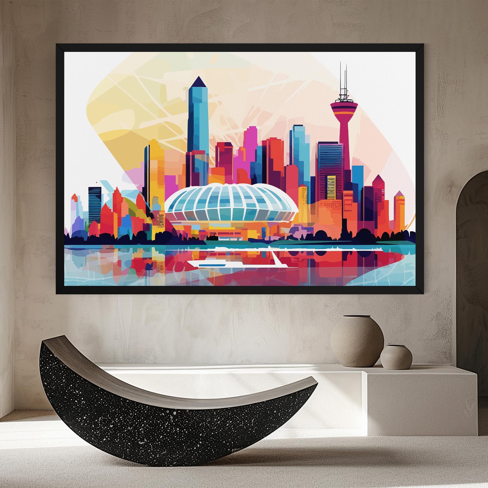 Leinwandbild Olympic Stadium Color mockup 8