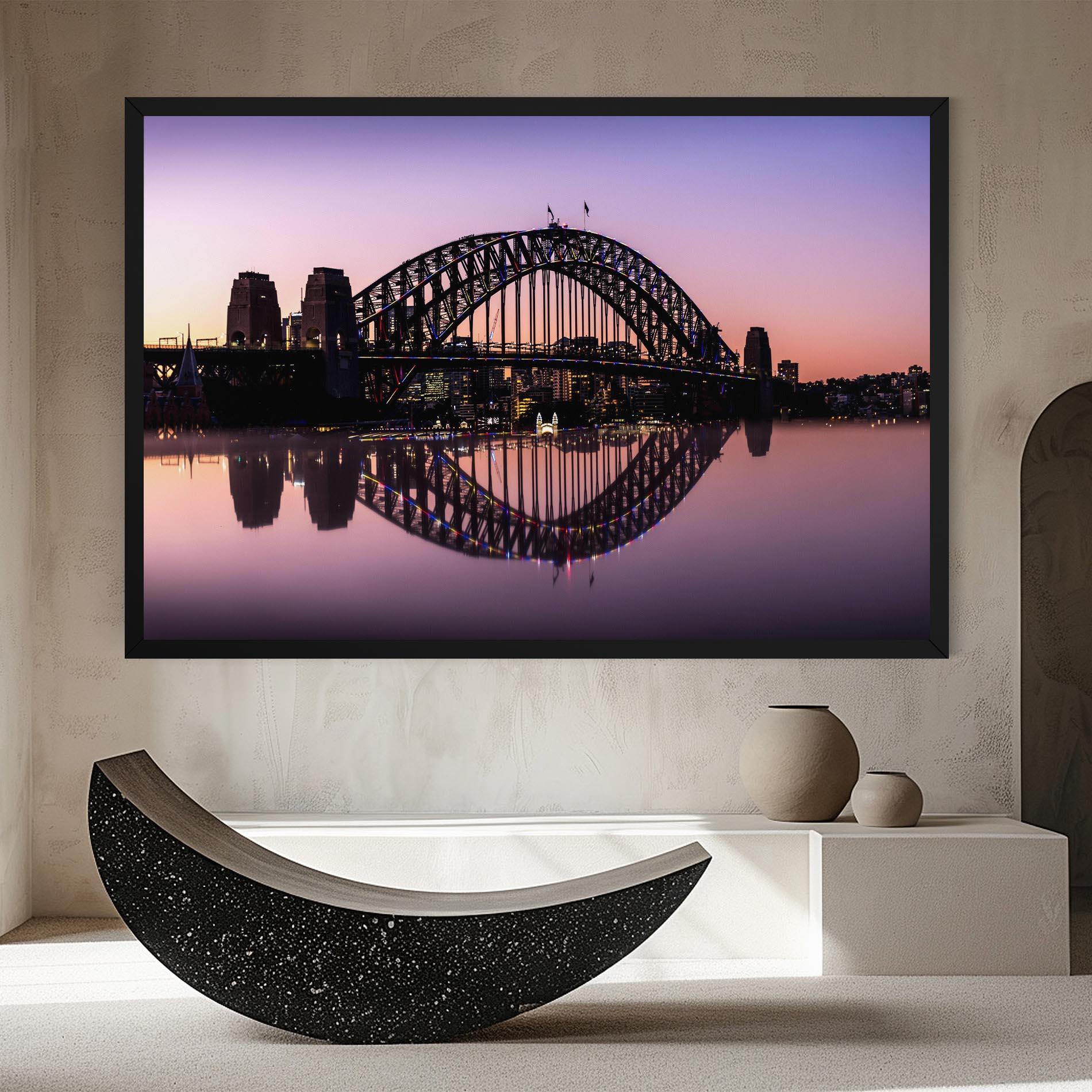 Leinwandbild Purple Night Sydney mockup 8
