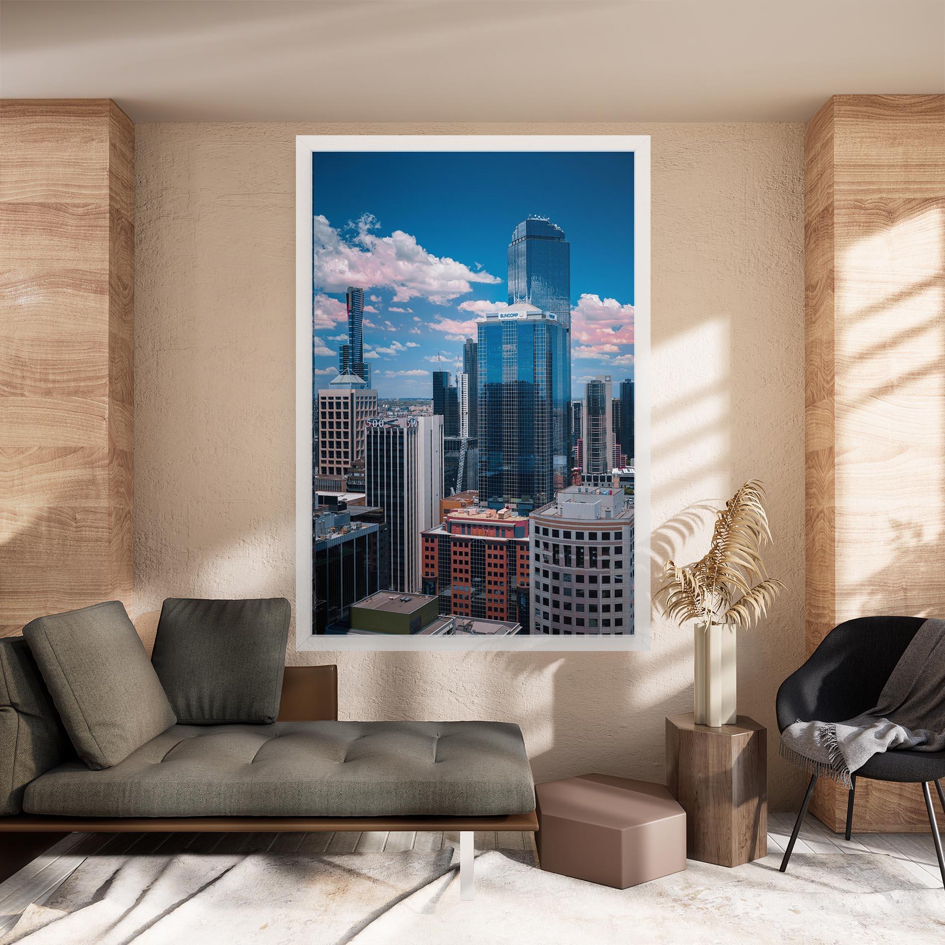 Leinwandbild Skyscrapert View mockup 8