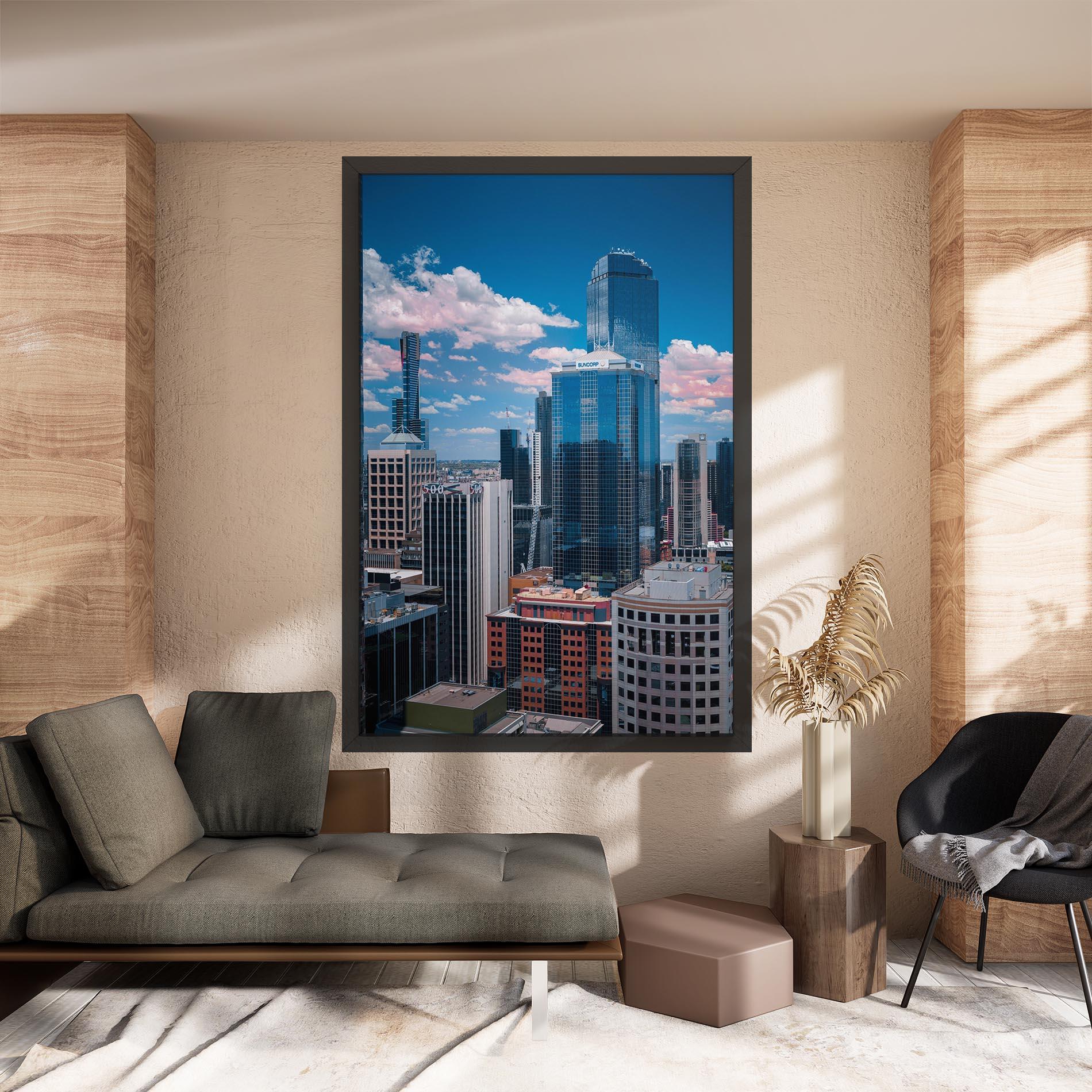 Leinwandbild Skyscrapert View mockup 8