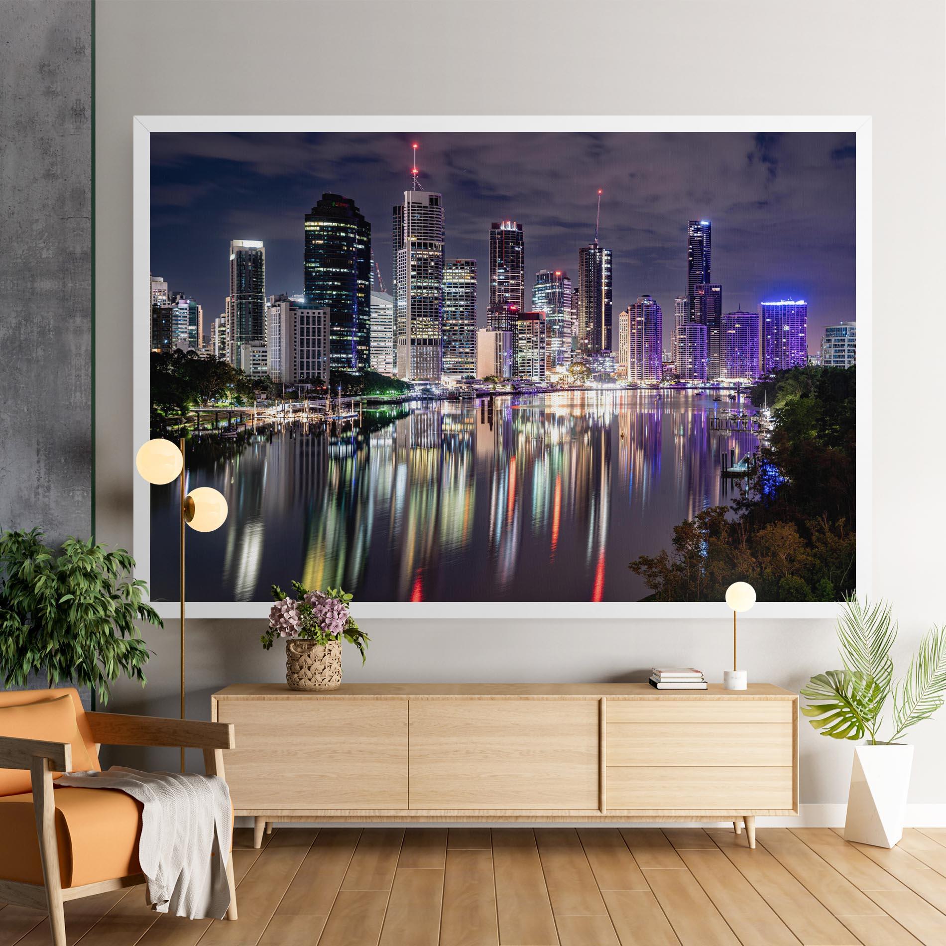 Leinwandbild Brisbane Night mockup 9