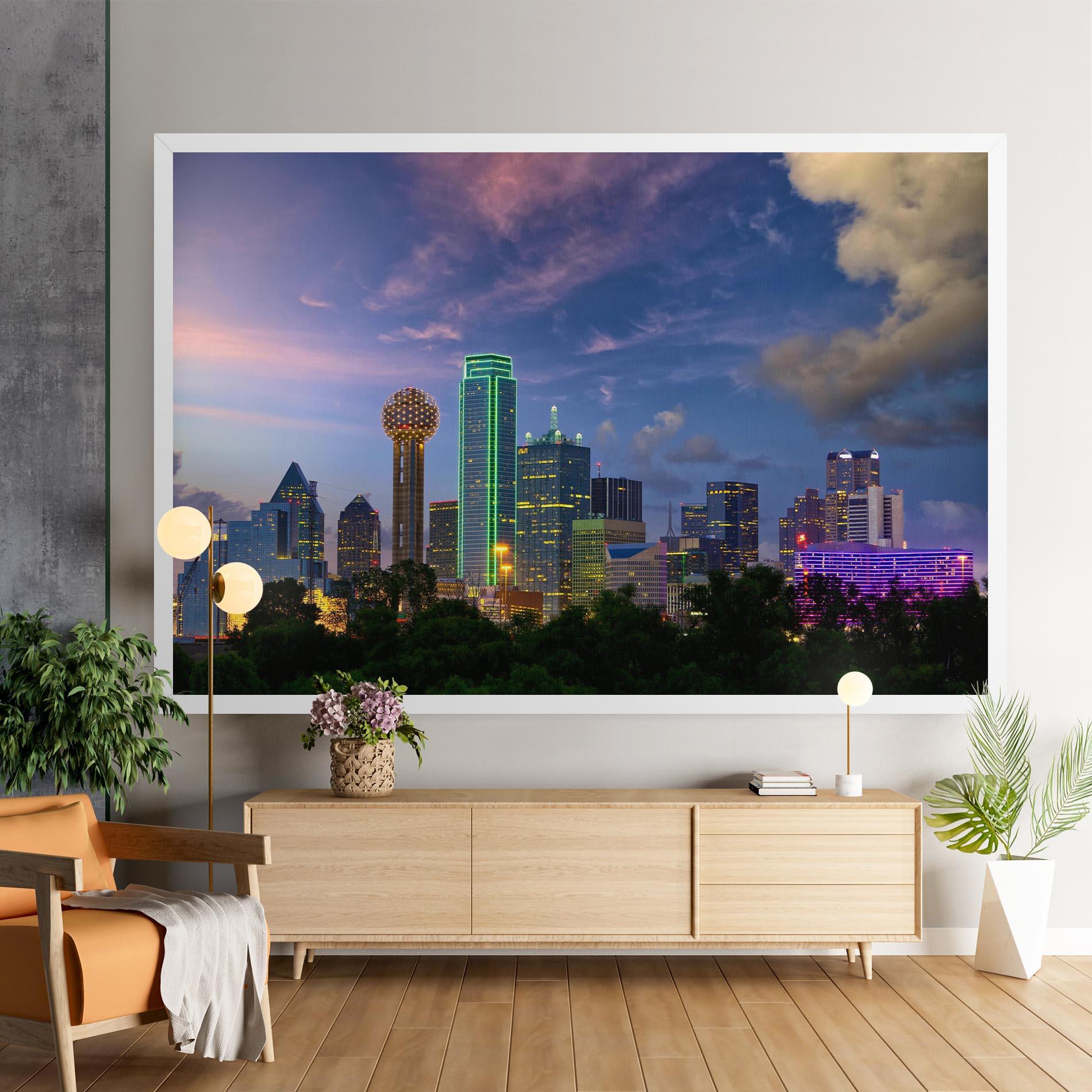 Leinwandbild Dallas Dusk mockup 9