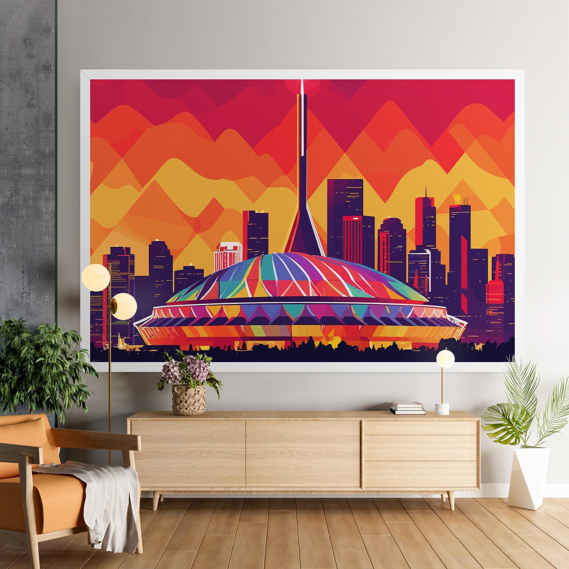 Leinwandbild Olympic Stadium mockup 9