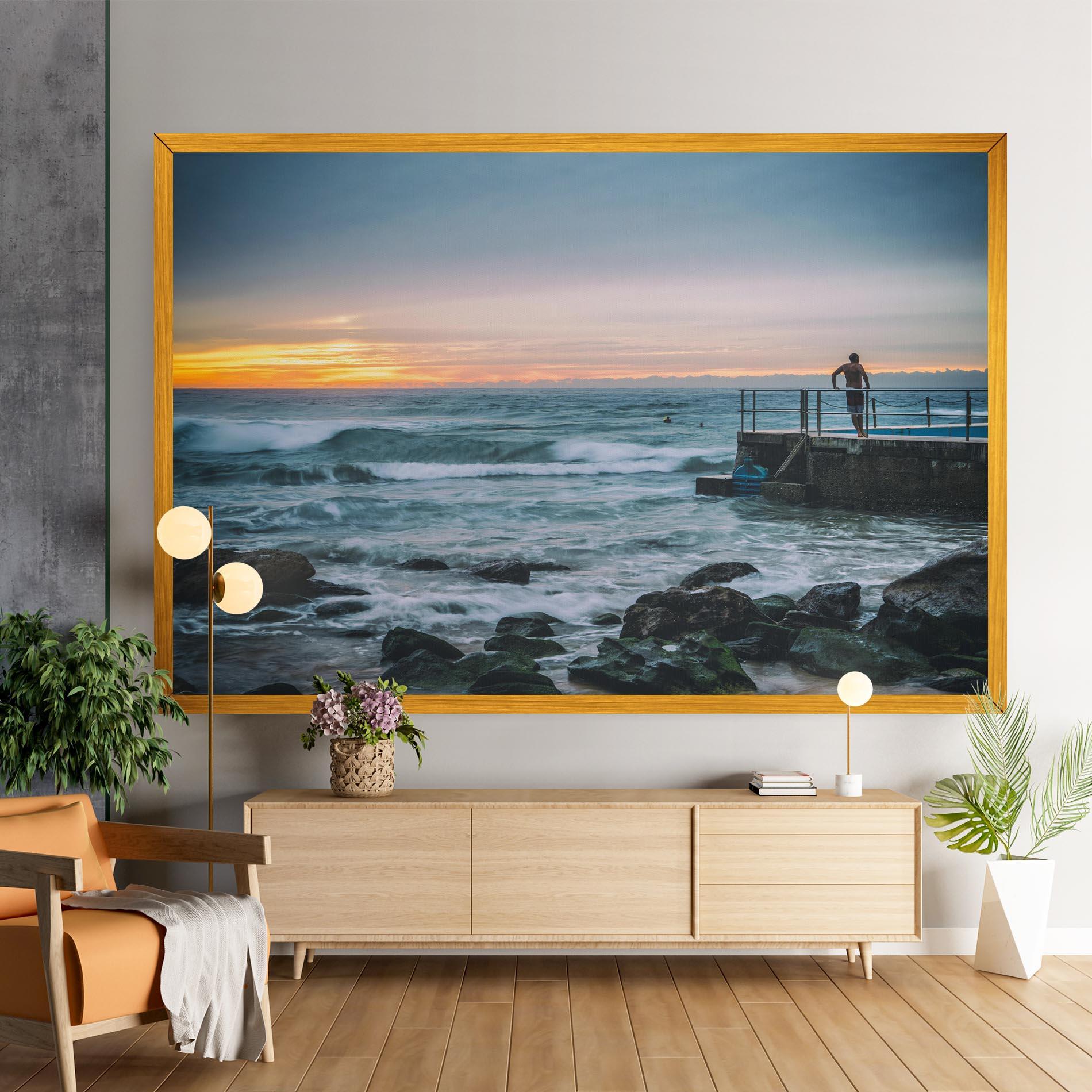 Leinwandbild Bondi Beach Sunset mockup 9