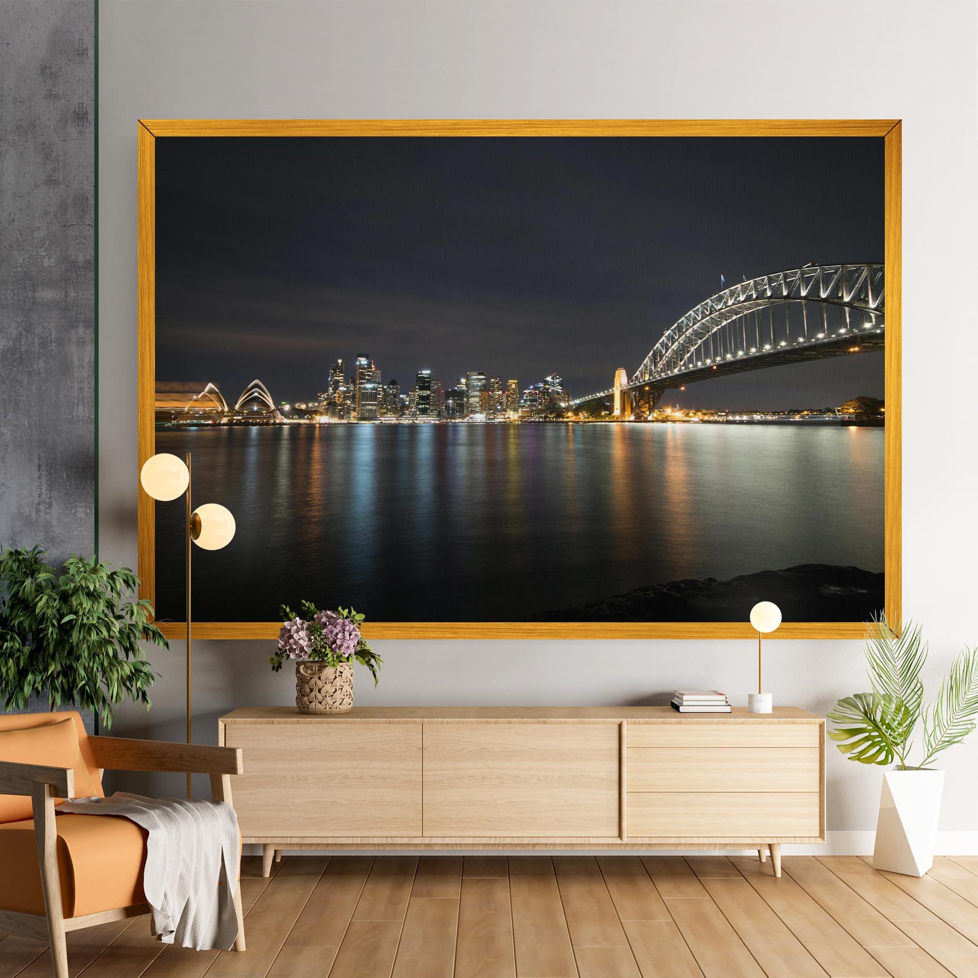 Leinwandbild Harbour Bridge mockup 9