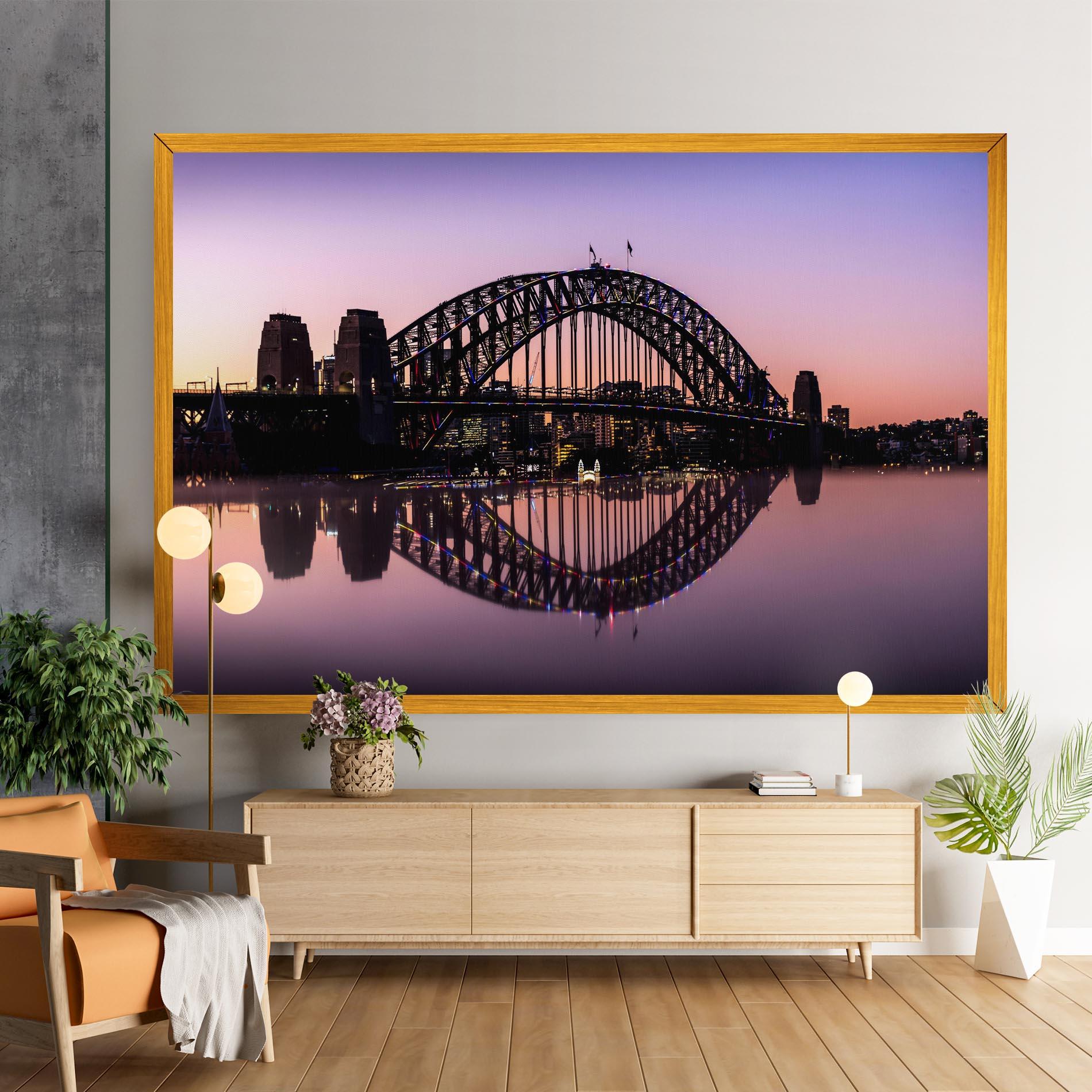 Leinwandbild Purple Night Sydney mockup 9
